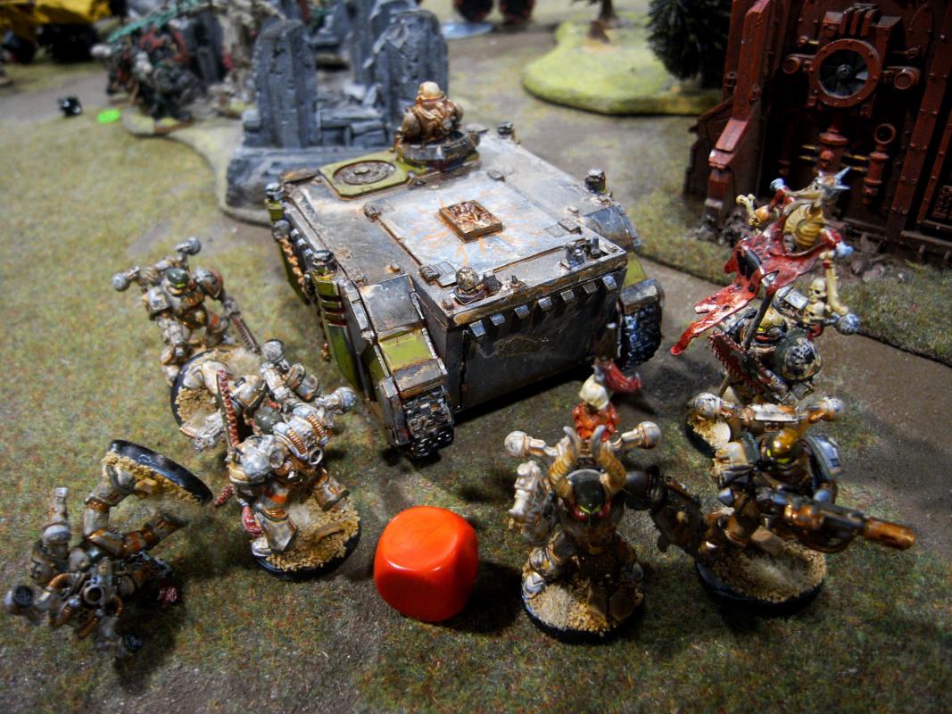 Battle, Battle Report, Chaos, Iron, Report, Rhino, Space Marines, Warriors