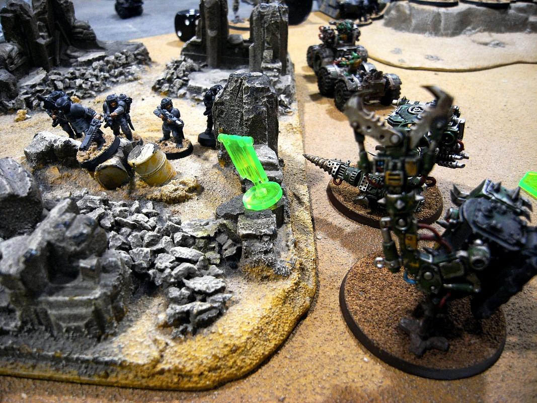 Battle, Imperial Guard, Orks, Warhammer 40,000