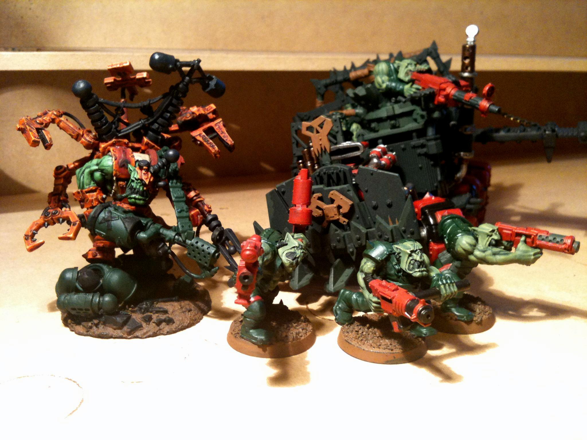 Big Mek, Da Dark Angelz, Orks, Trukk, Work In Progress