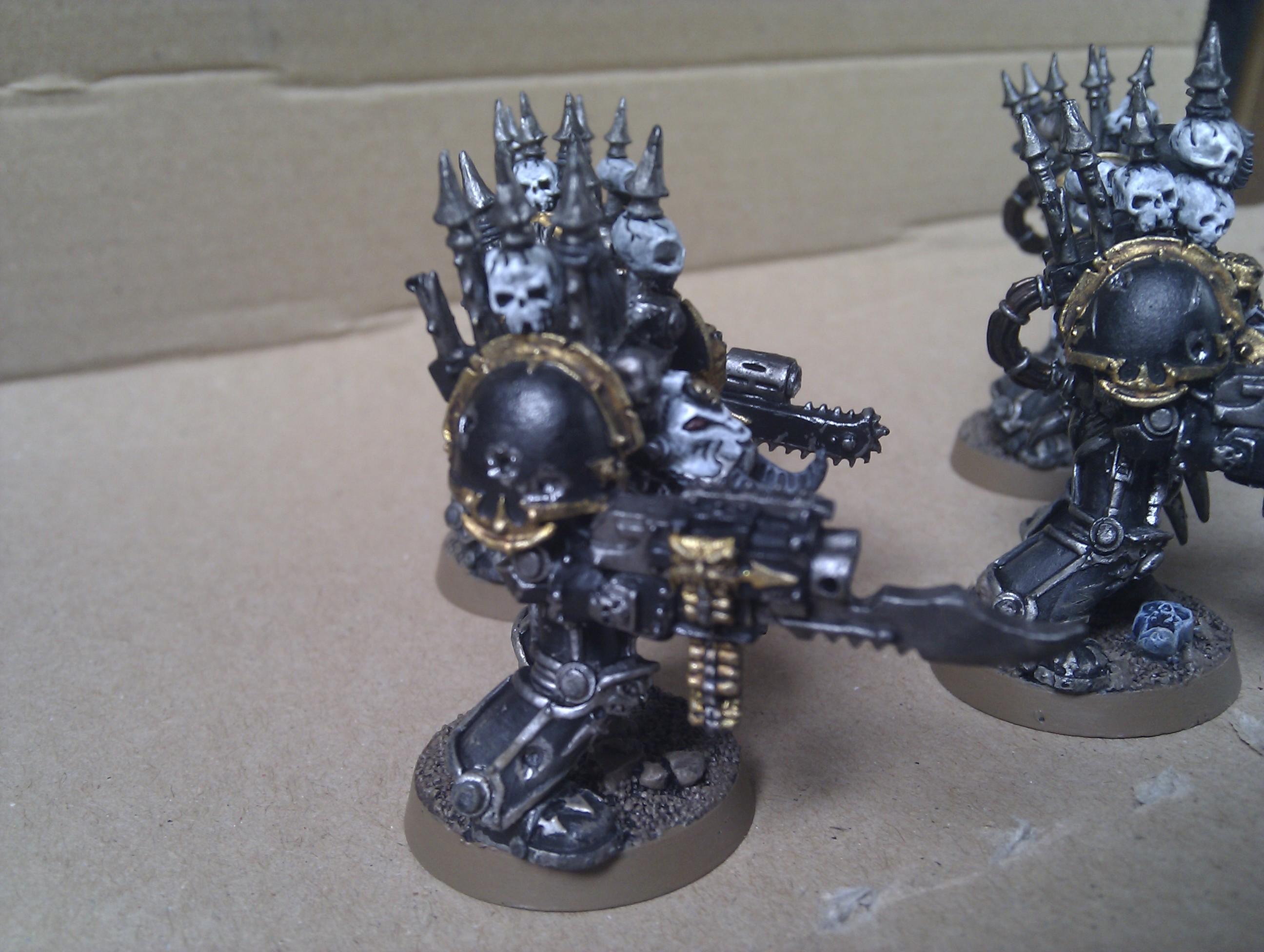 Chaos Space Marines, Skull, Stormbolter, Terminator Armor