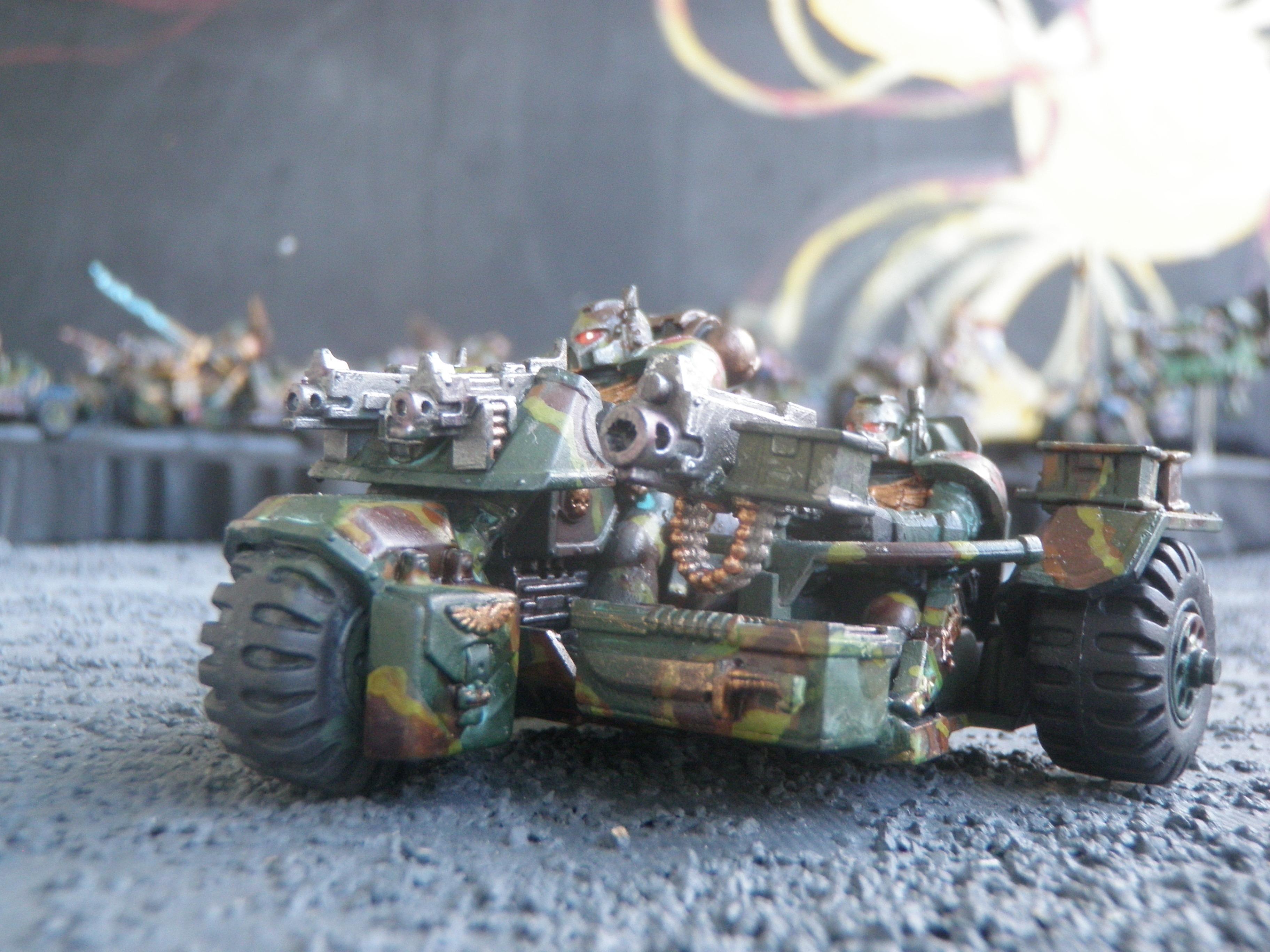 Bike, Camouflage, Space Marines