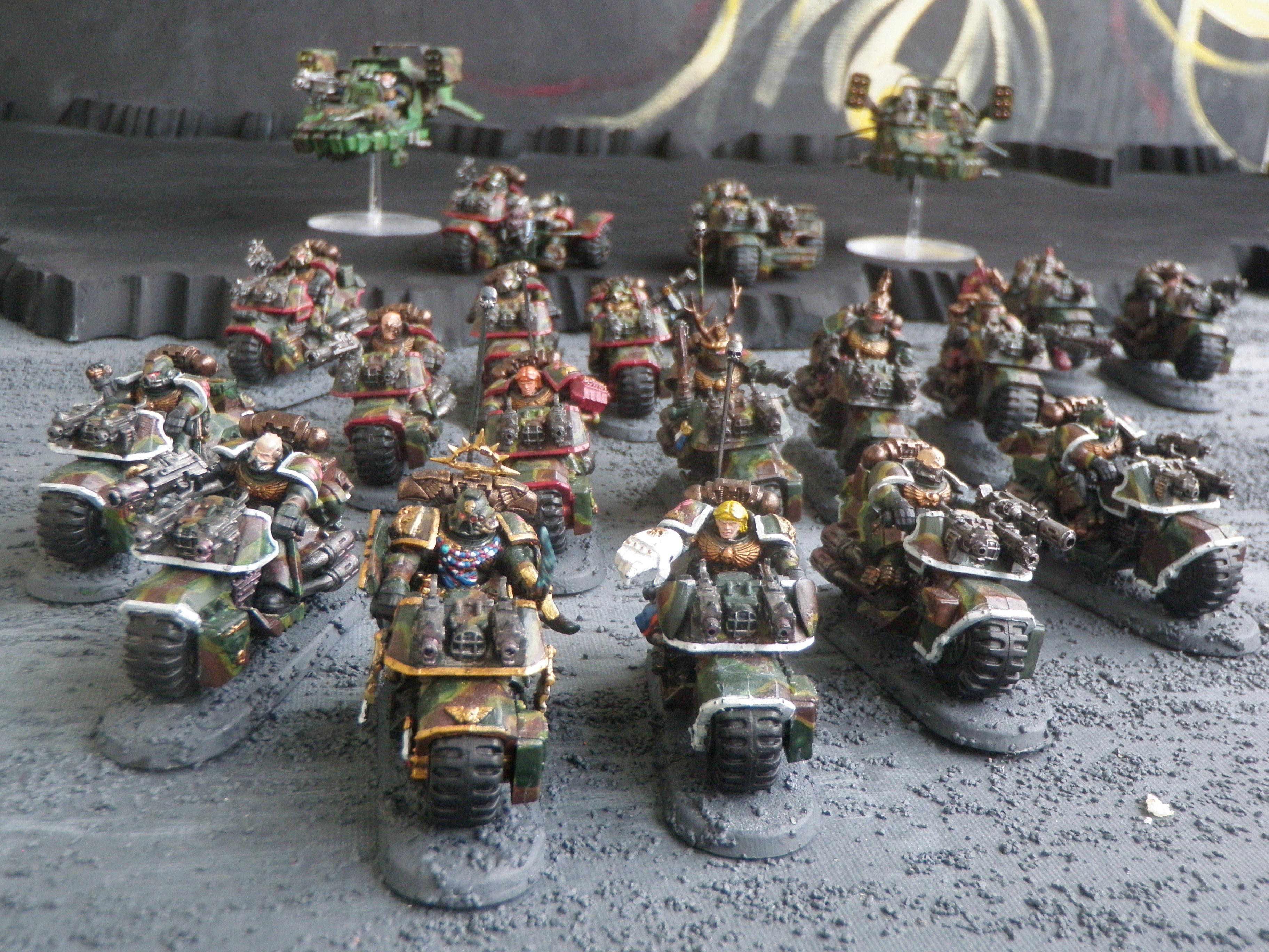 Bike, Camouflage, Space Marines
