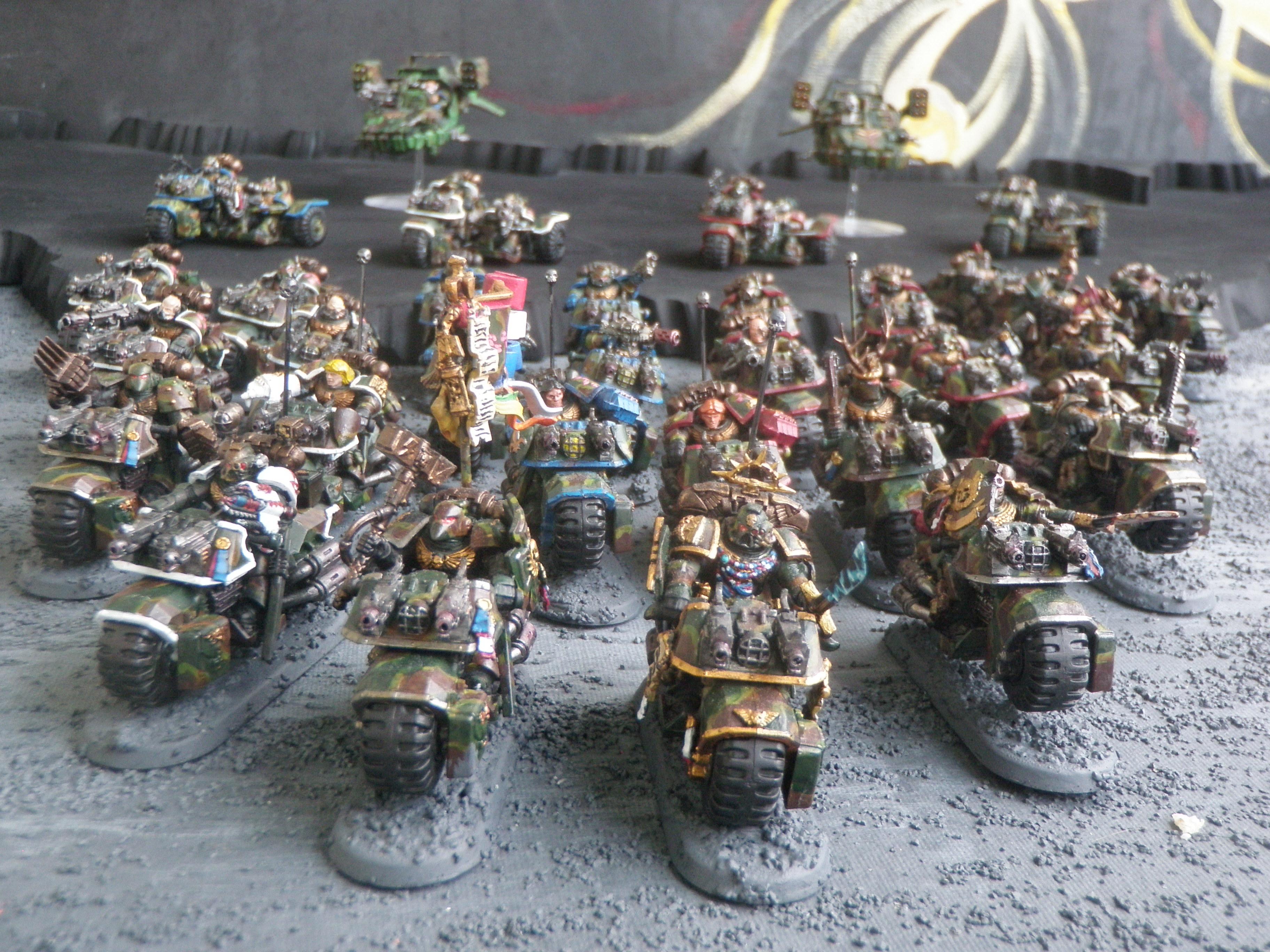 Bike, Camouflage, Space Marines