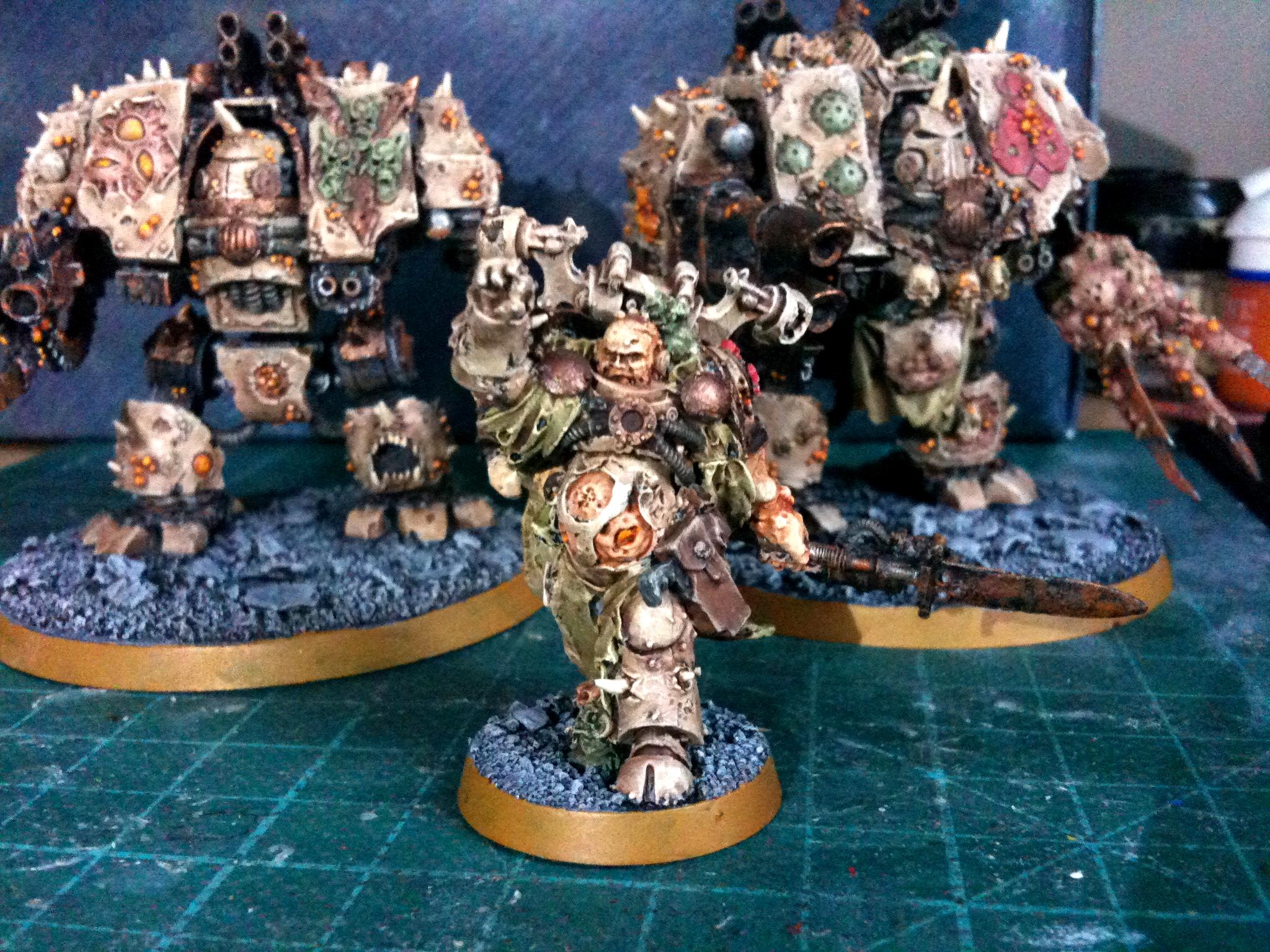 Chaos, Chaos Space Marines, Death Guard, Dreadnought, Nurgle, Plague Marines, Renegade, Sorcerer