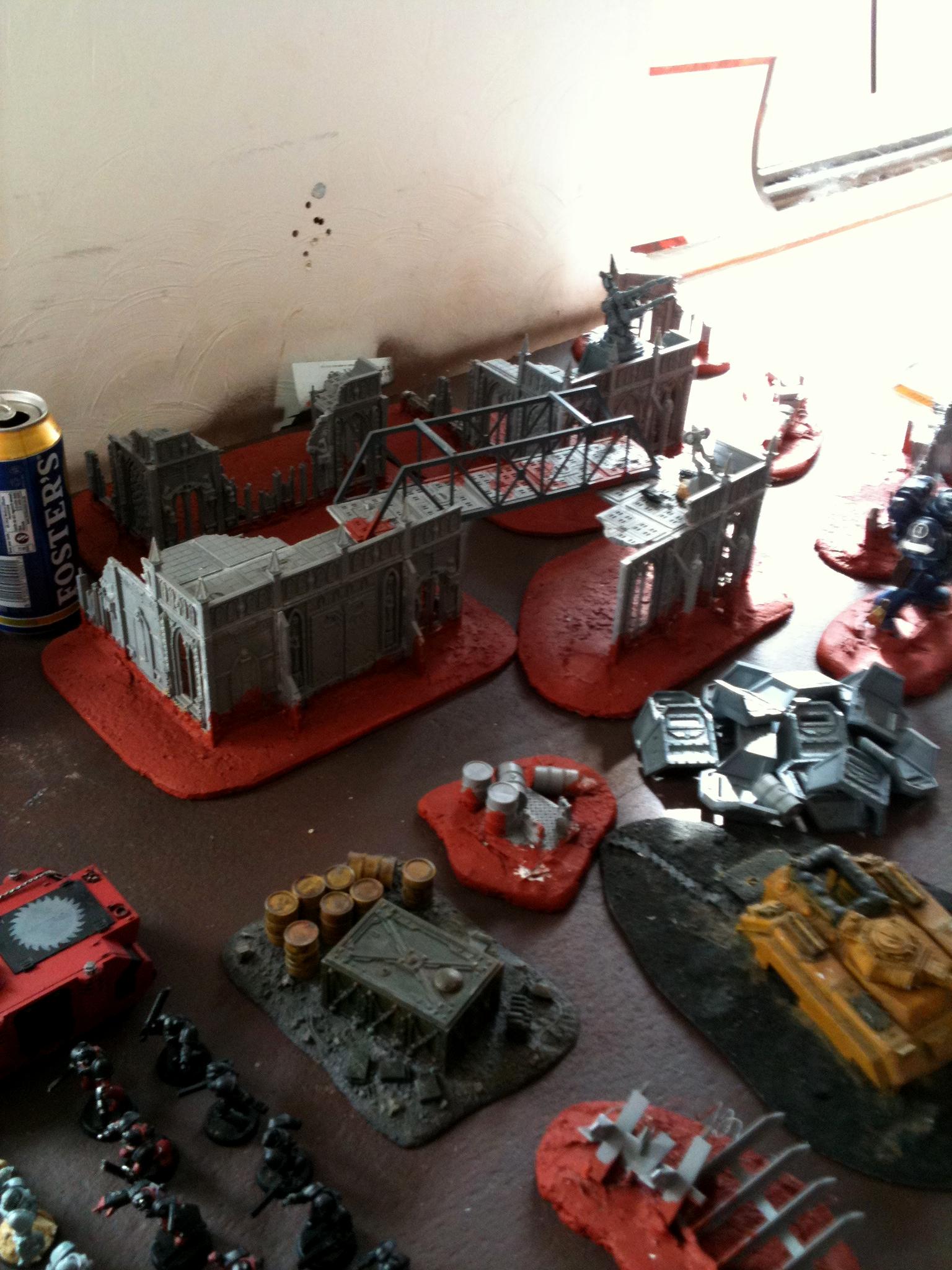 Some WIP cityfight terrain