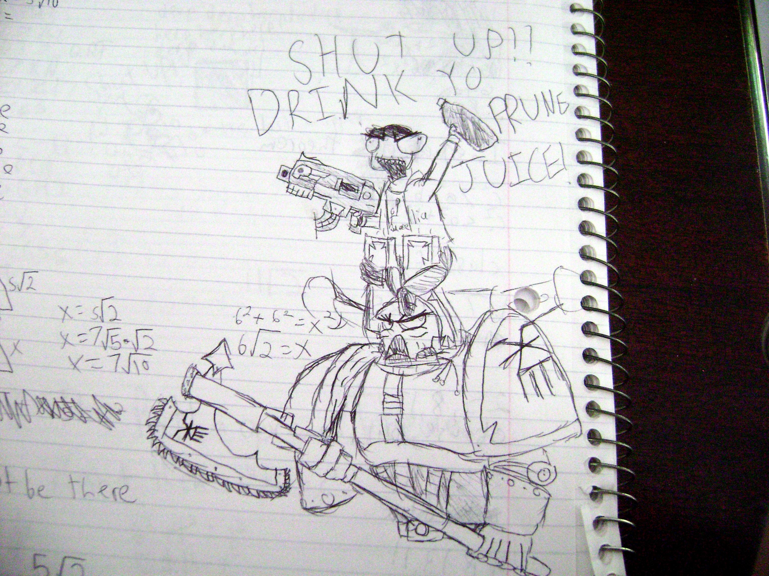 Bezerker Doodle Scribble School