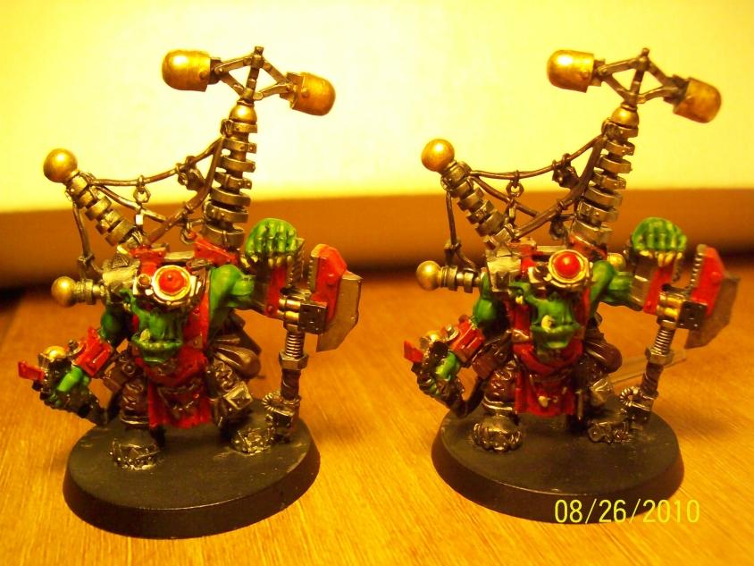 Big Mek, Headquarters, Ork Hq, Orks, Painted