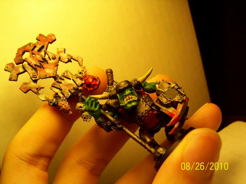 Nob, Orks, Power Klaw, Waaagh! Banner