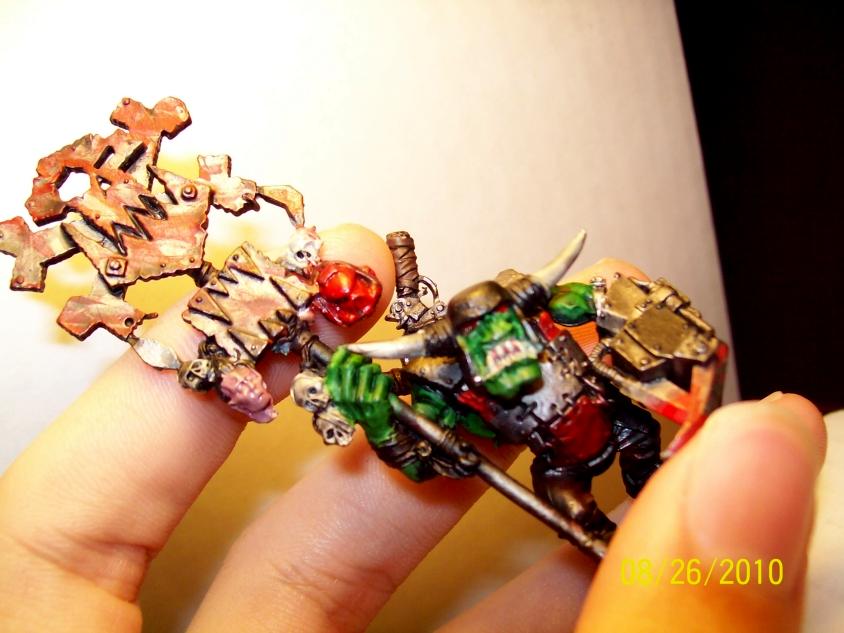 Nob, Orks, Power Klaw, Waaagh! Banner