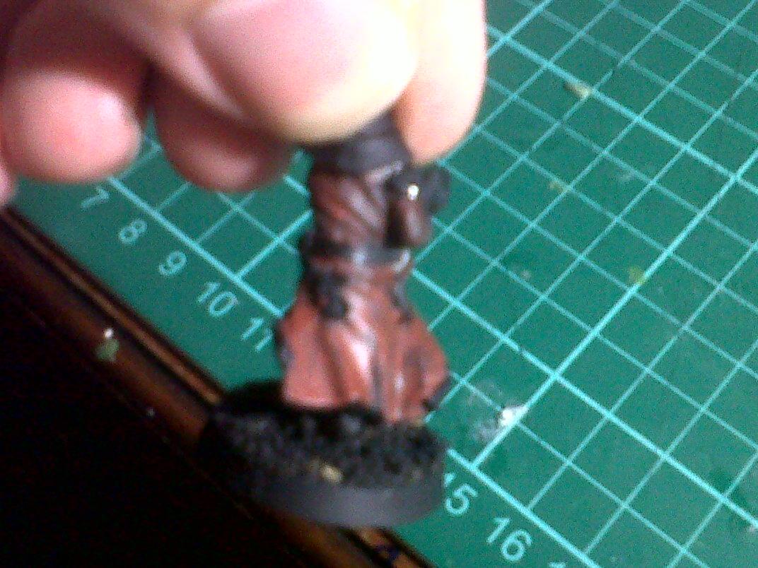 Several 'washes' of terracotta