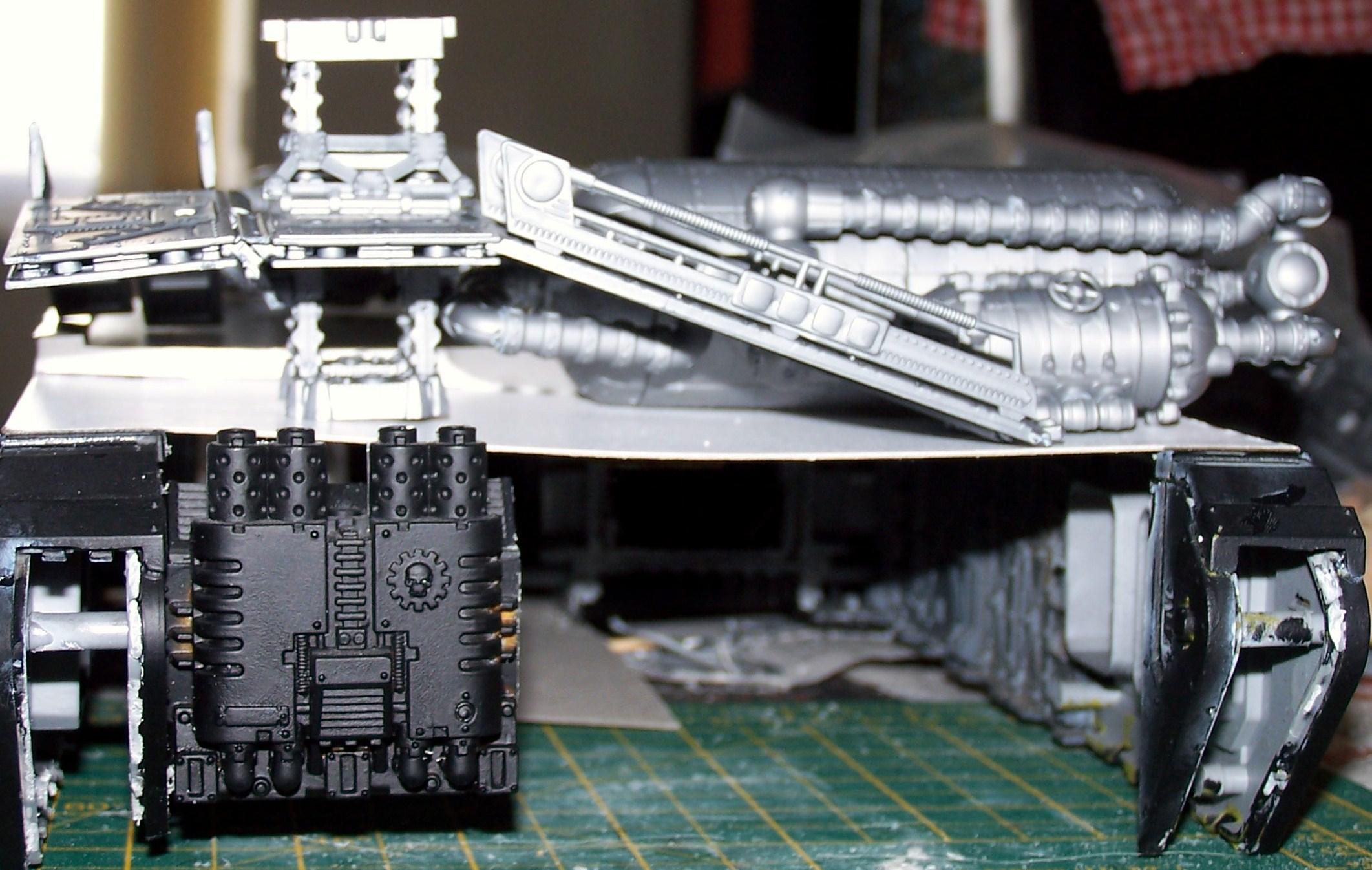 Black Hand, Chaos, Chaos Space Marines, Plague Tower, Silvermk2, Super-heavy, Work In Progress