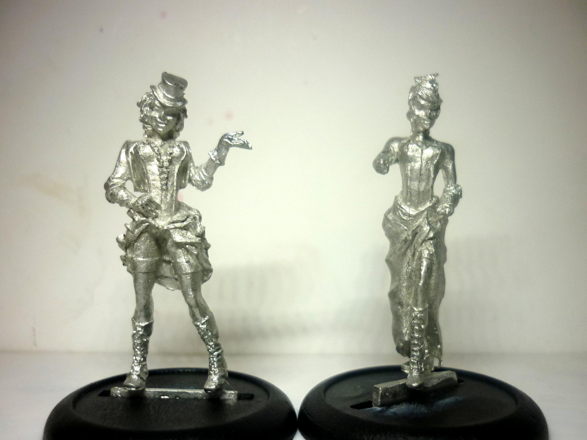 White Metal Collete and Cassandra