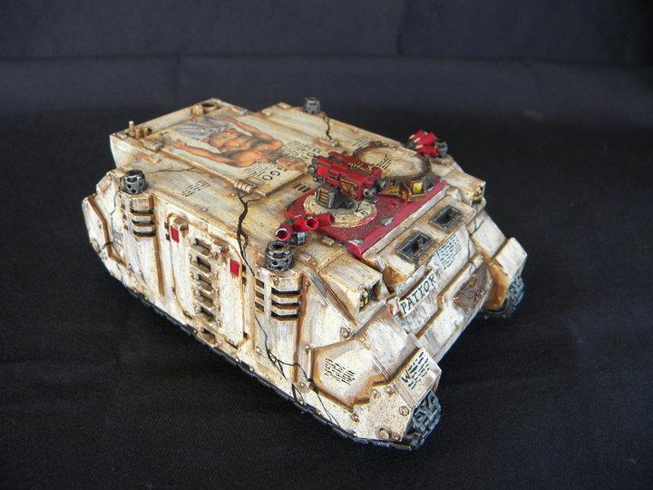 Rhino, Rihno, Snow, Space Marines, Warhammer 40,000, White
