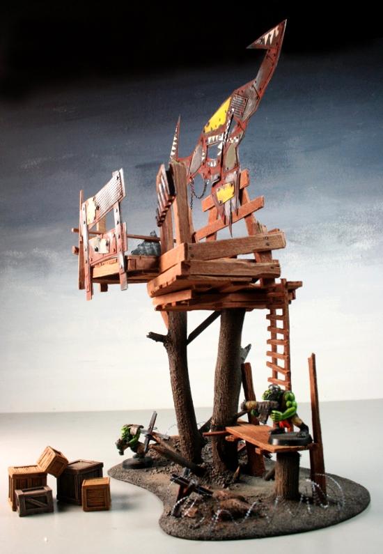 Orks, Space Ork, Terrain, Tower, Waagh