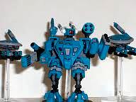 Tau XV8 Crisis battlesuits