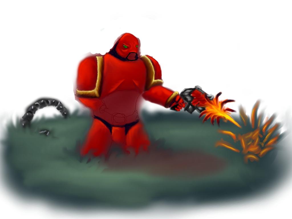 Blood Angels, Foggy Jungle, Necrons, Non-Metallic Metal, Space Marines, Warhammer 40,000, Word Bearers