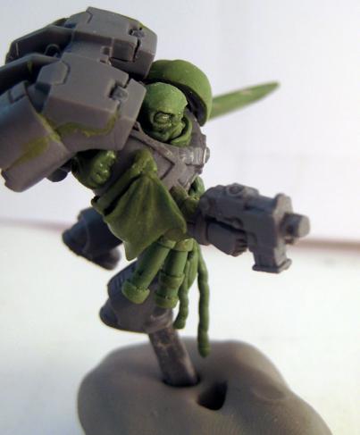 Belt, Captain, Chaplain, Conversion, Greenstuff, Space Marines, Sword, Unpainted