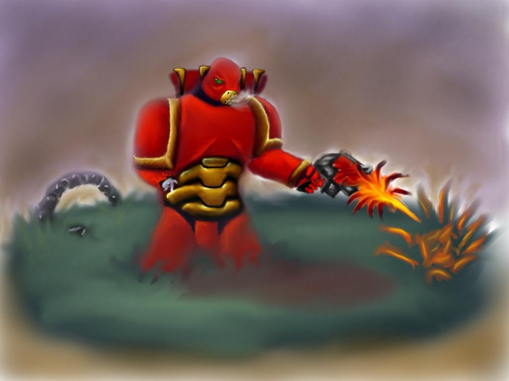 Blood Angels, Foggy Jungle, Necrons, Non-Metallic Metal, Space Marines, Warhammer 40,000, Word Bearers