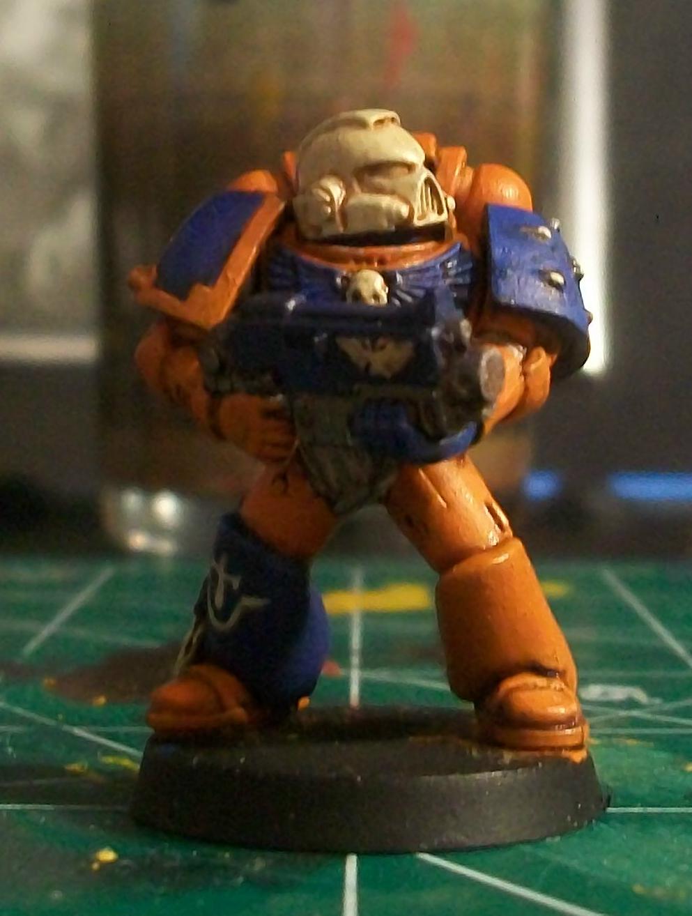 My custom Space Marine Chaper. I call them The Knights of Guilliman. A sucsessor of the Ultramarines