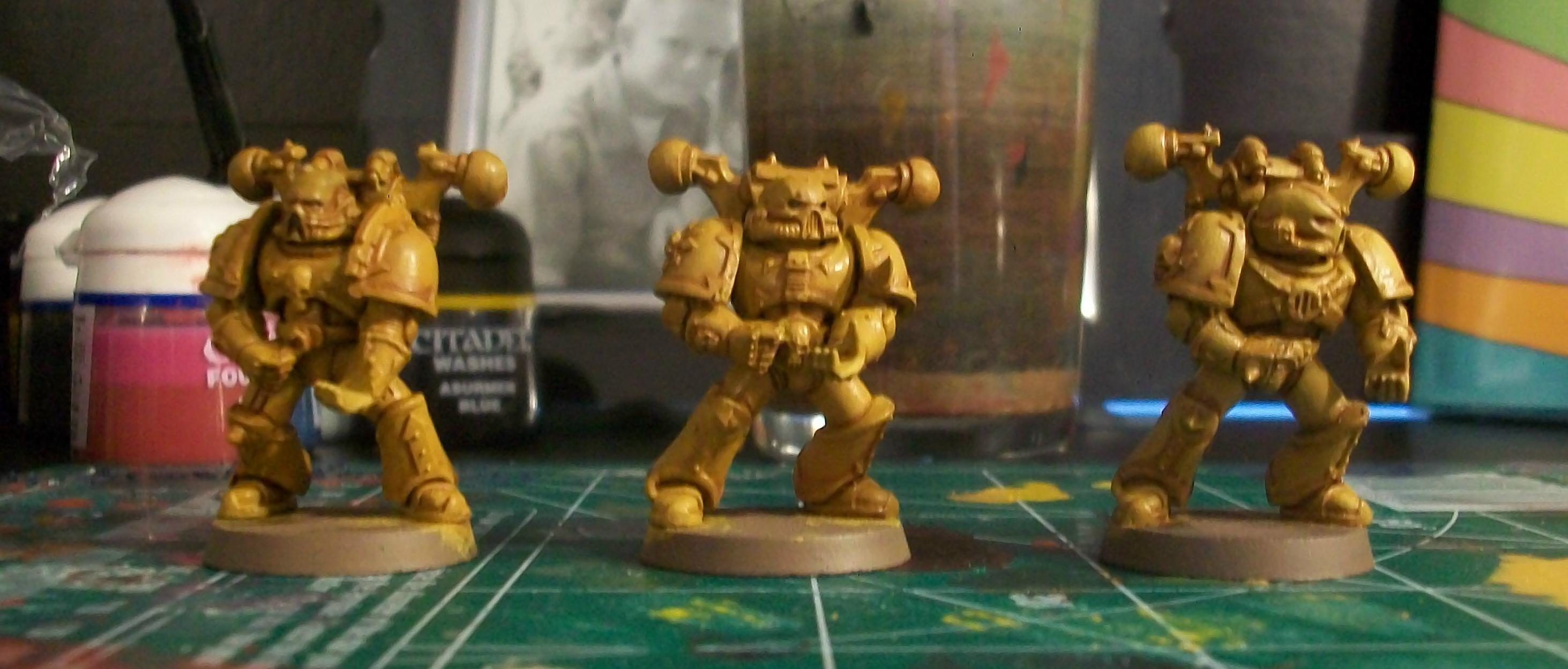 These 3 are painted as discribed above so far