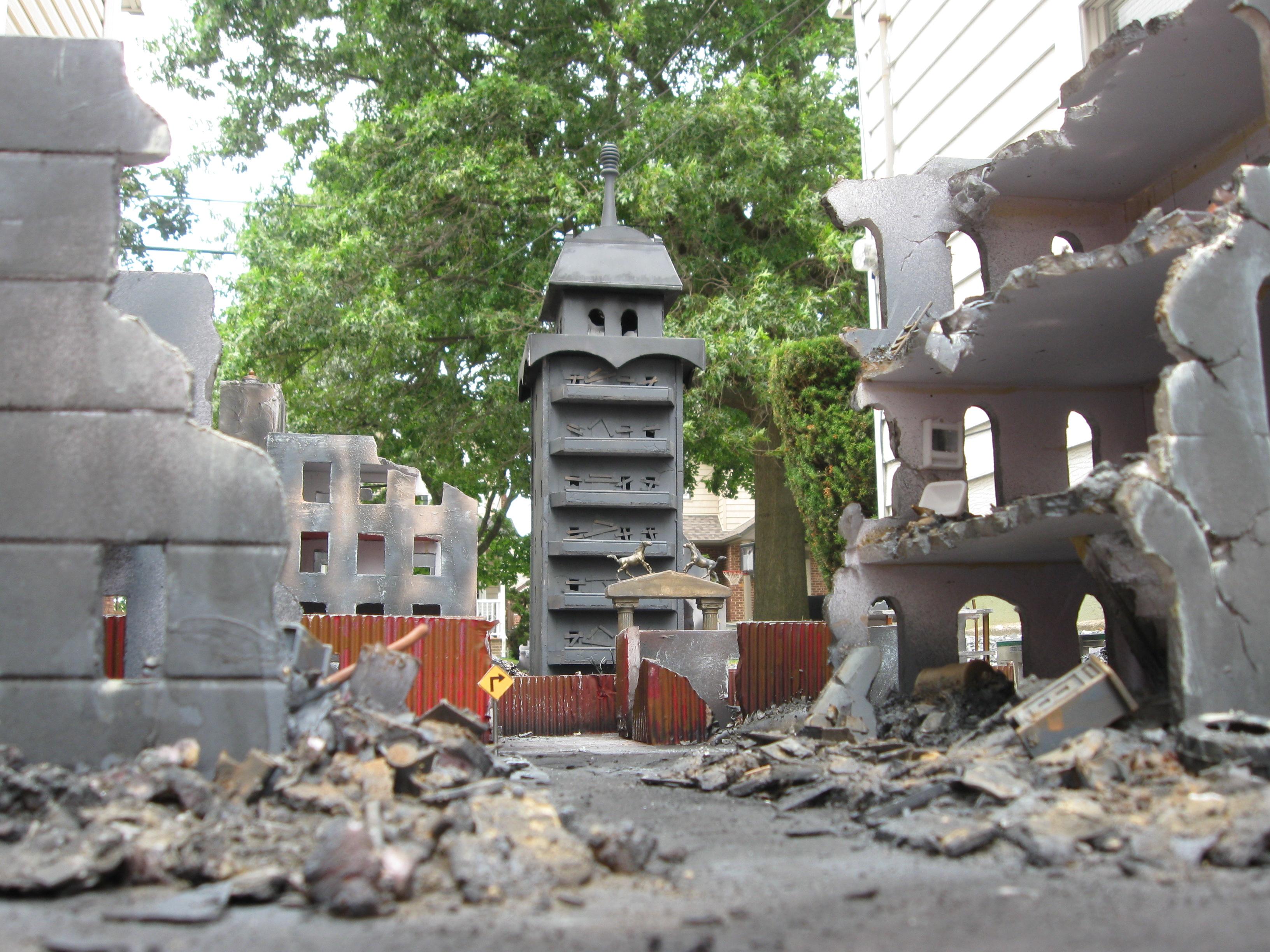 Apocalypse, Cities Of Death, Game Table, Pagoda, Scratch Build, Terrain, Warhammer 40,000, World War 2
