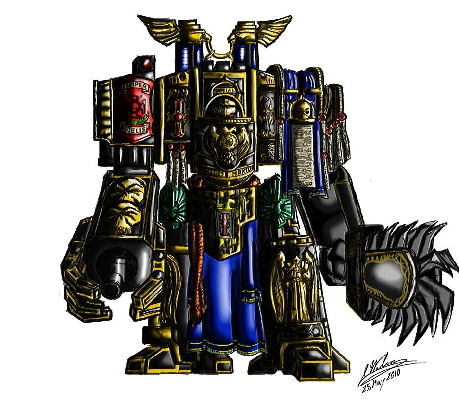 Conversion, Dreadnought, Mechanicum, Scrathch Build, Space Marines, Super-heavy, Venerable Dreadnought