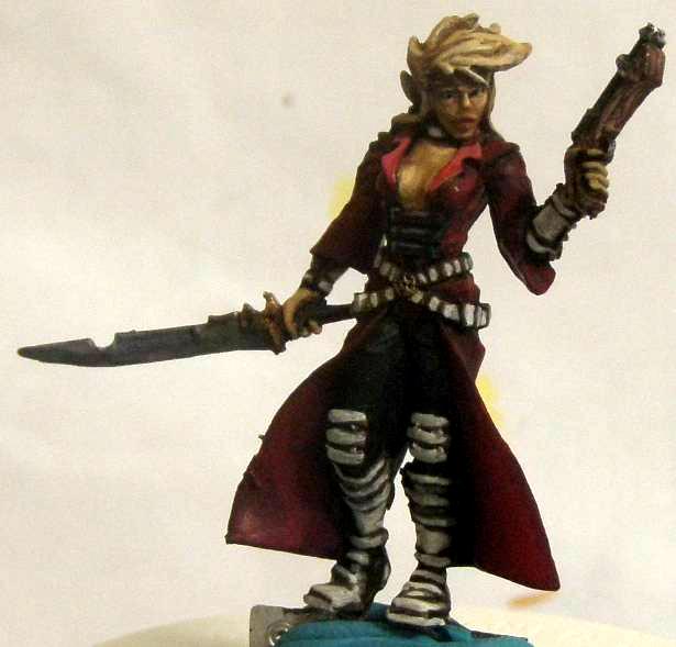 Bounty Huntress, Malifaux, Outcasts, Viktoria, Work In Progress, Wyrd