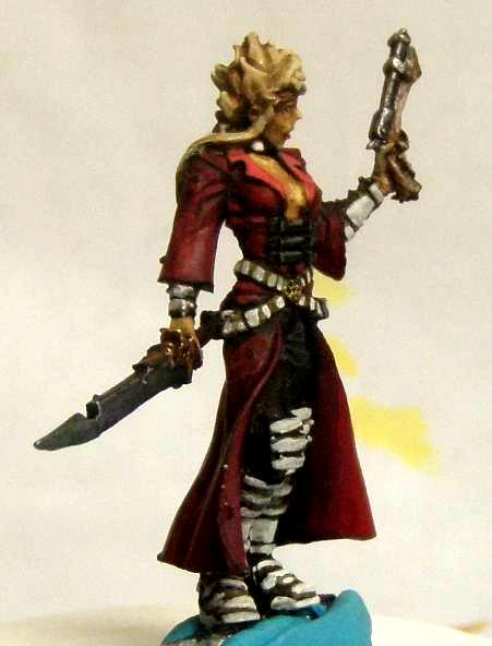 Bounty Huntress, Female, Malifaux, Outcasts, Viktoria, Work In Progress, Wyrd