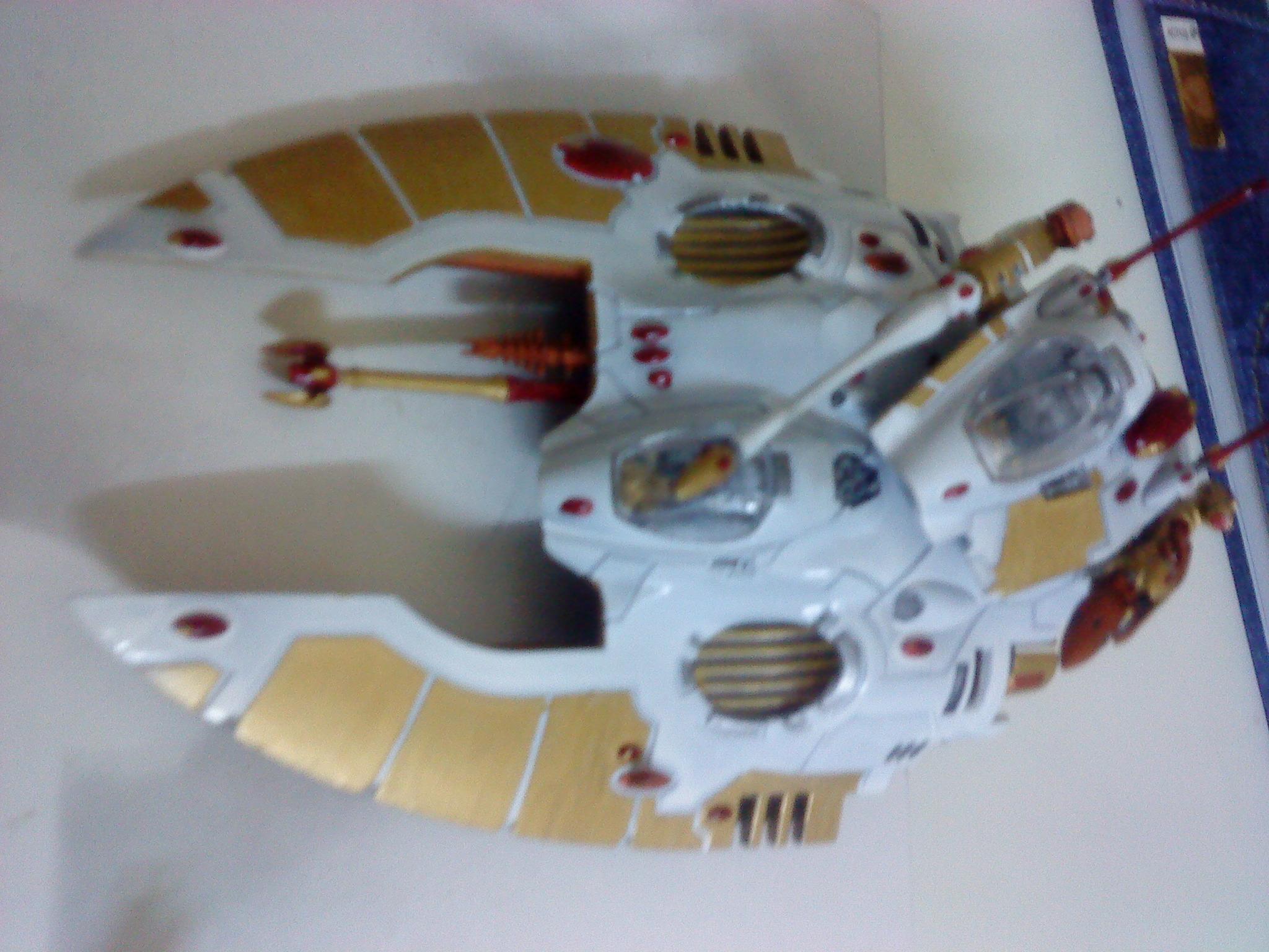 Avalon, Conversion, Eldar, Falcon, Gold, Grav Tank, Project, Red
