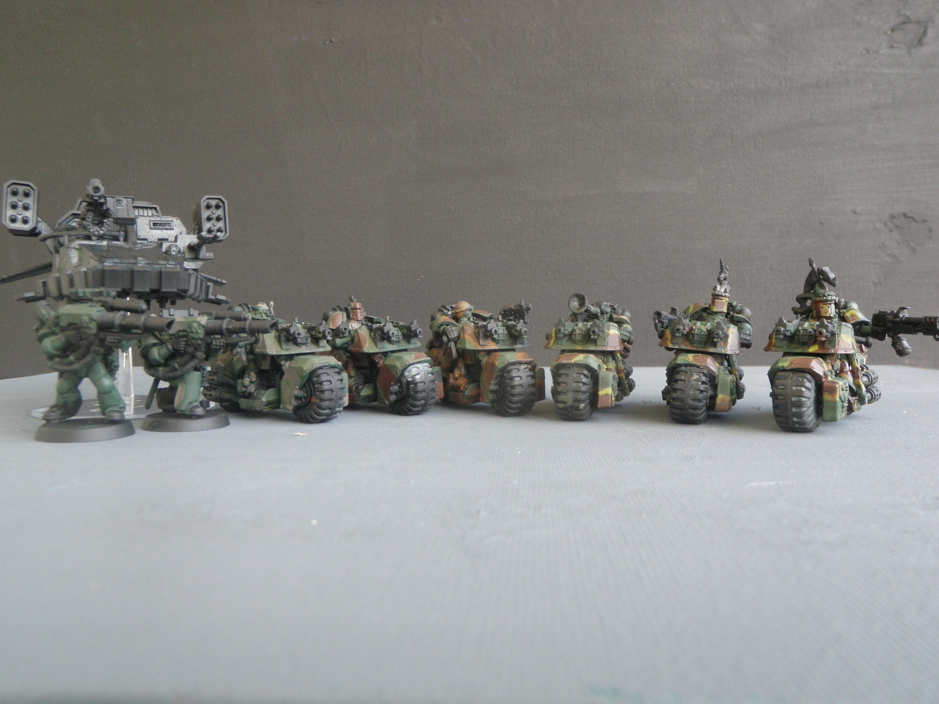 Bike, Camouflage, Space Marines