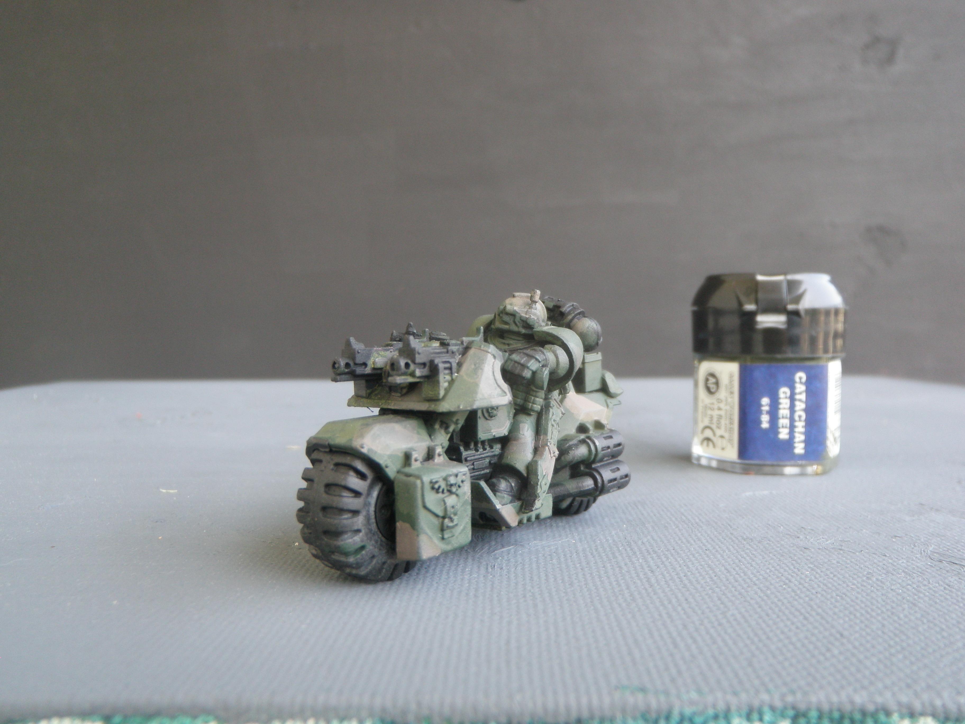 Bike, Camouflage, Space Marines