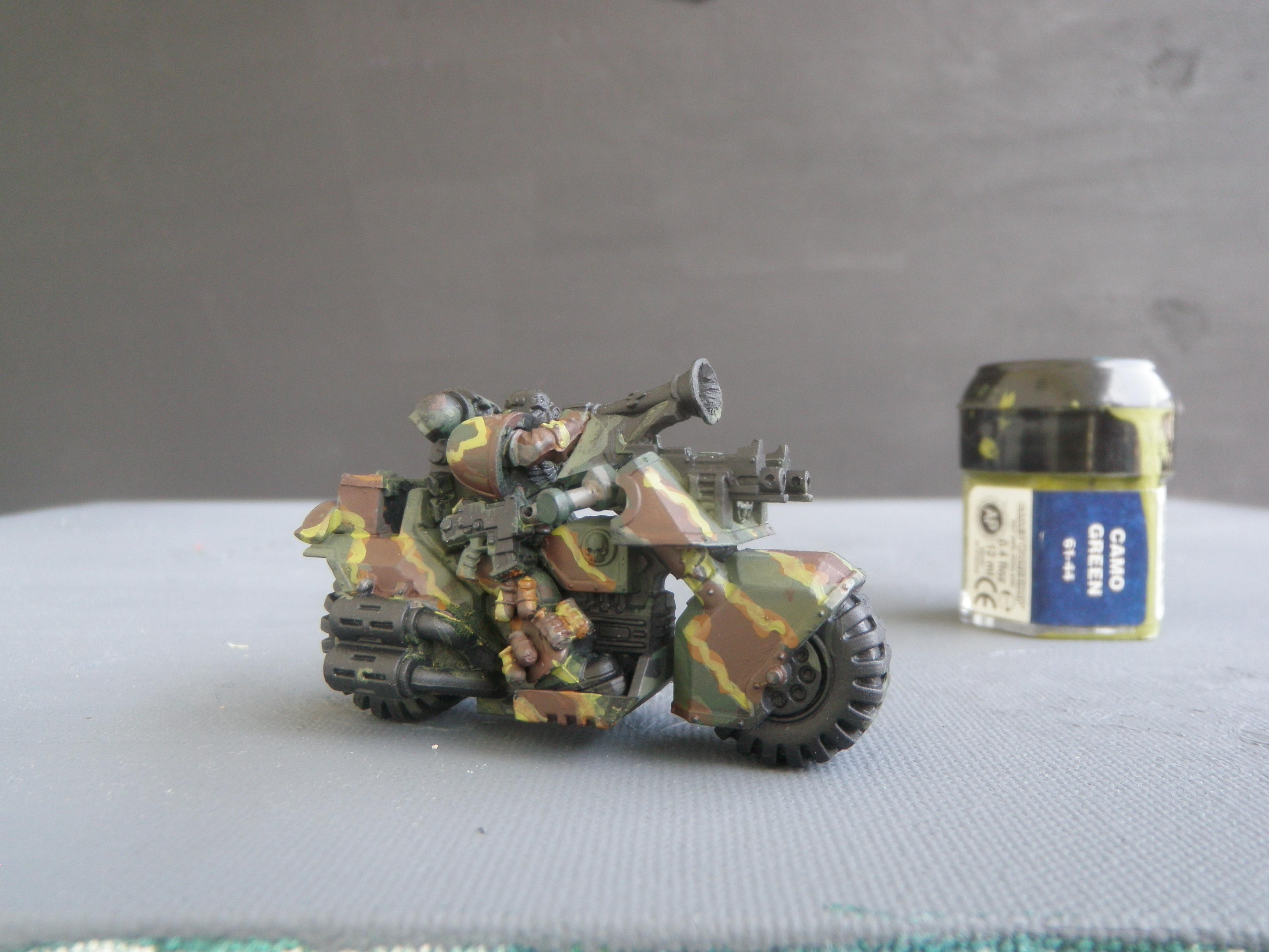 Bike, Camouflage, Space Marines