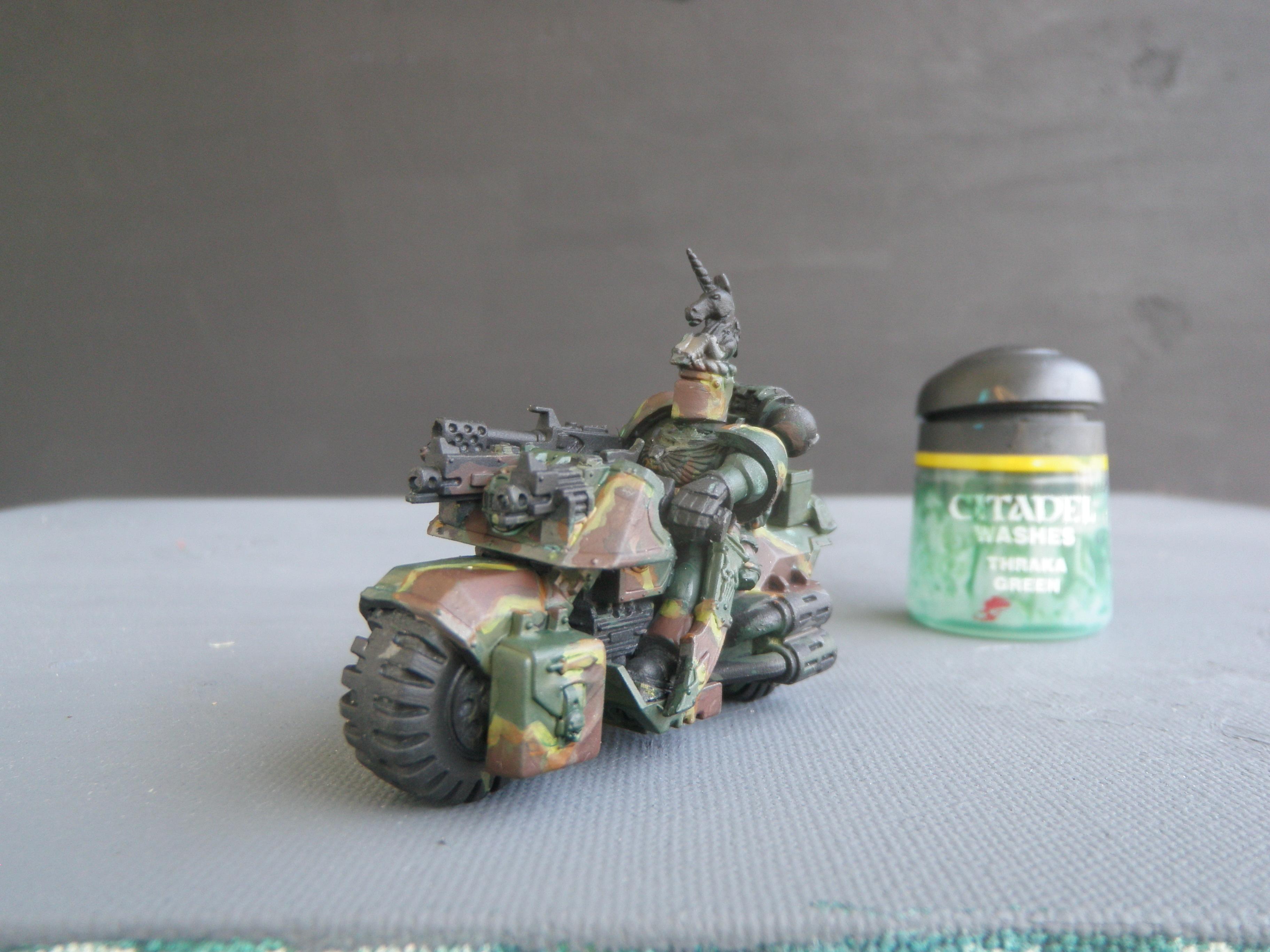 Bike, Camouflage, Space Marines
