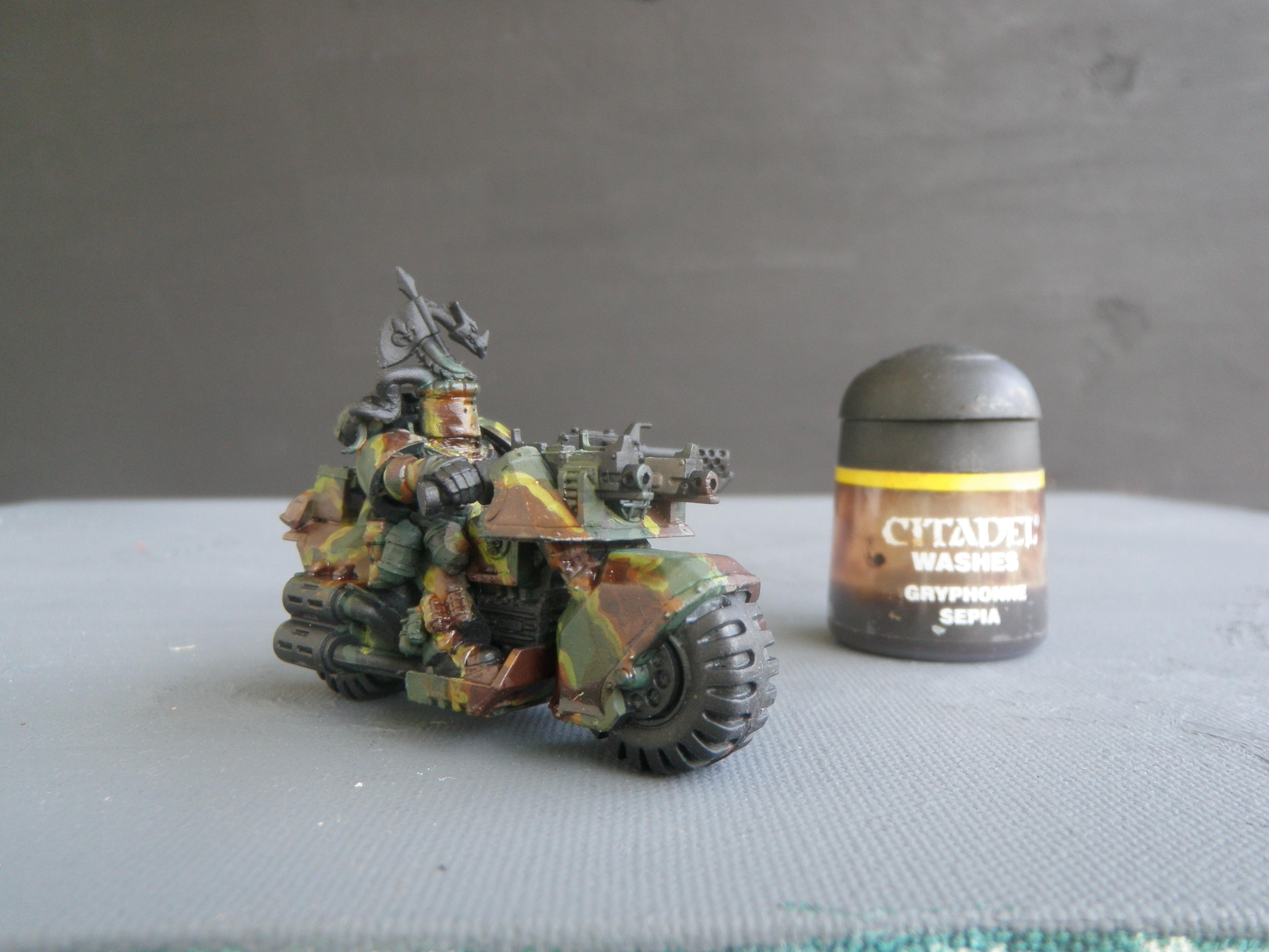 Bike, Camouflage, Space Marines