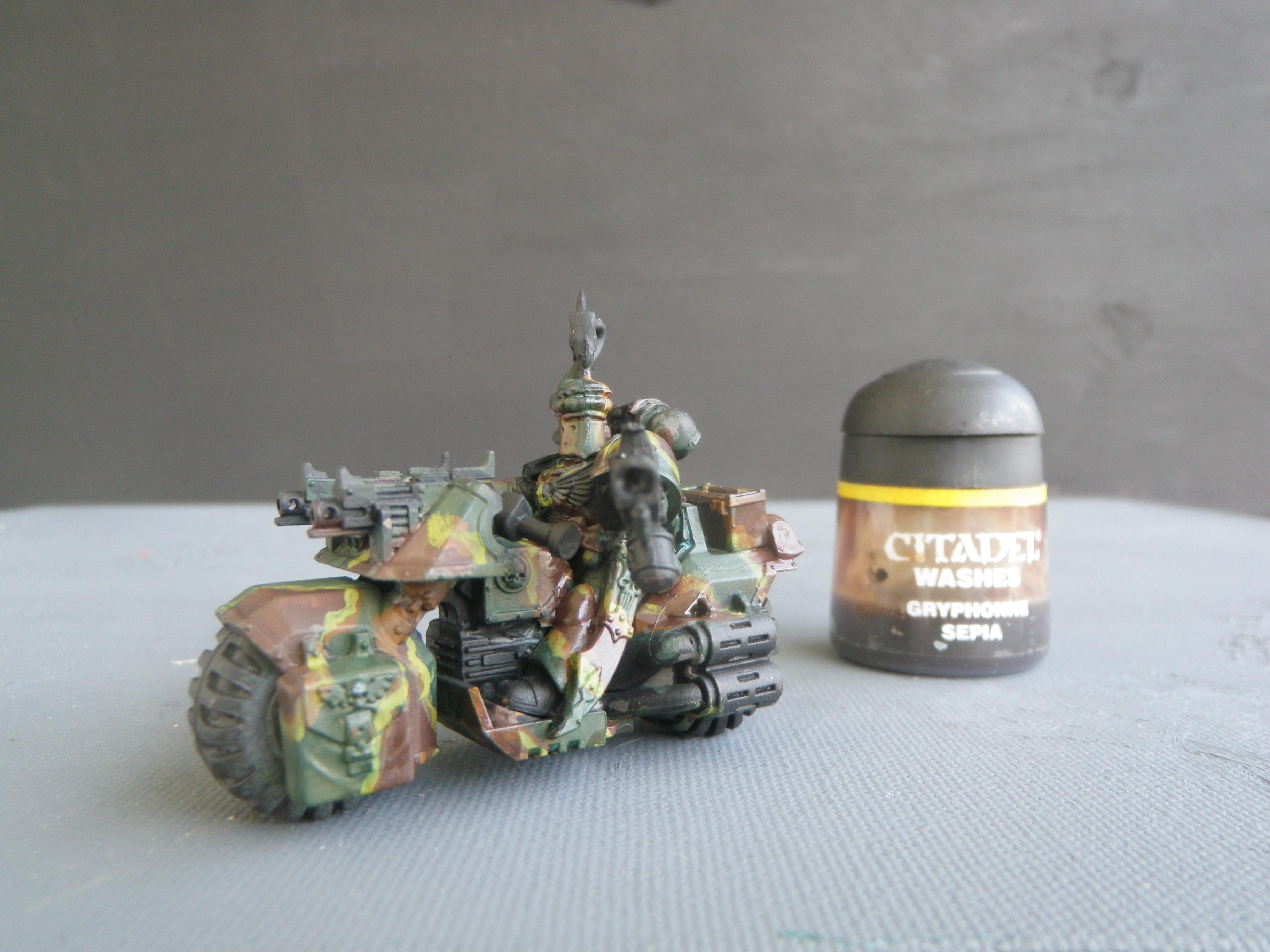 Bike, Camouflage, Space Marines