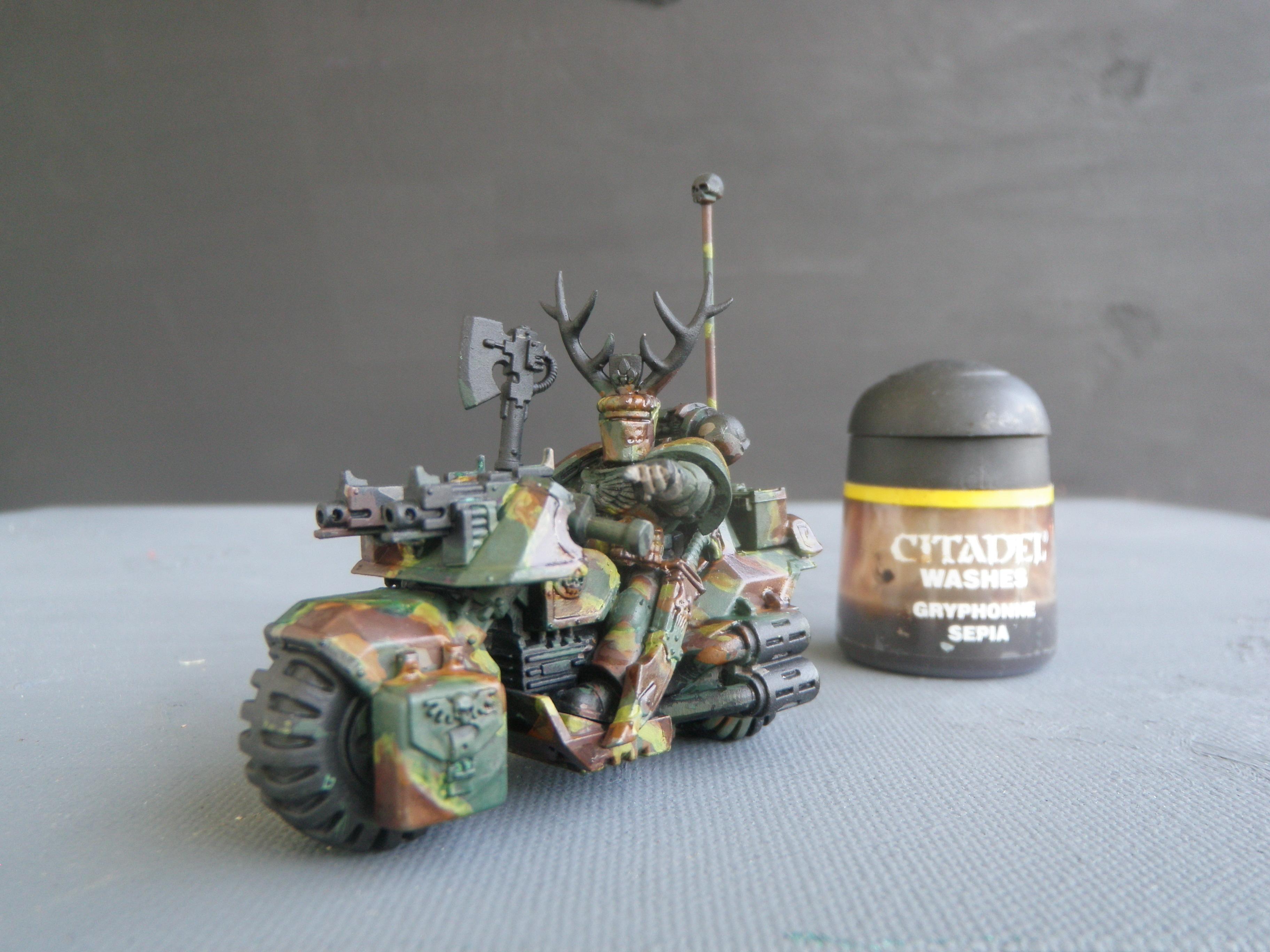 Bike, Camouflage, Space Marines