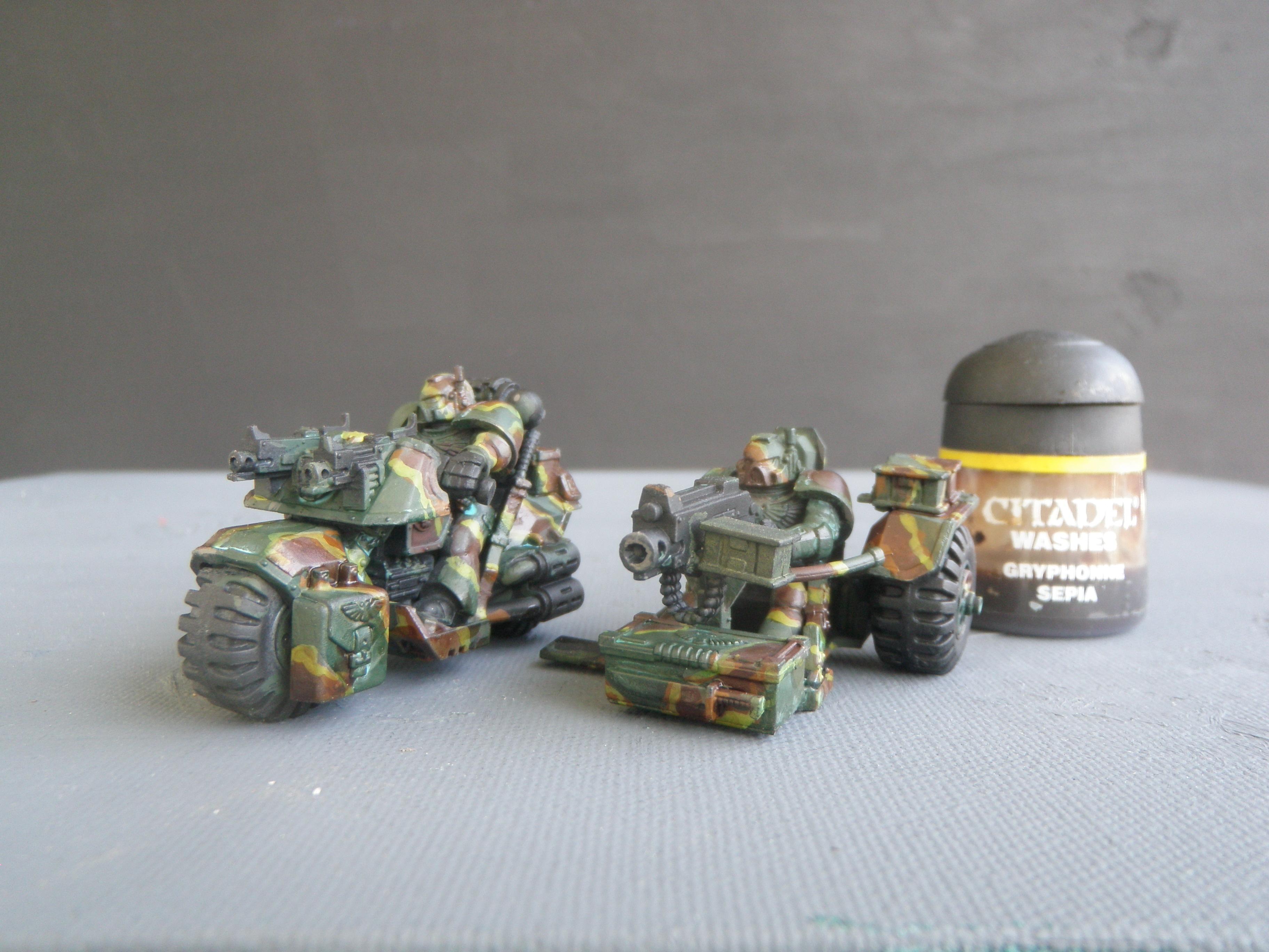 Bike, Camouflage, Space Marines
