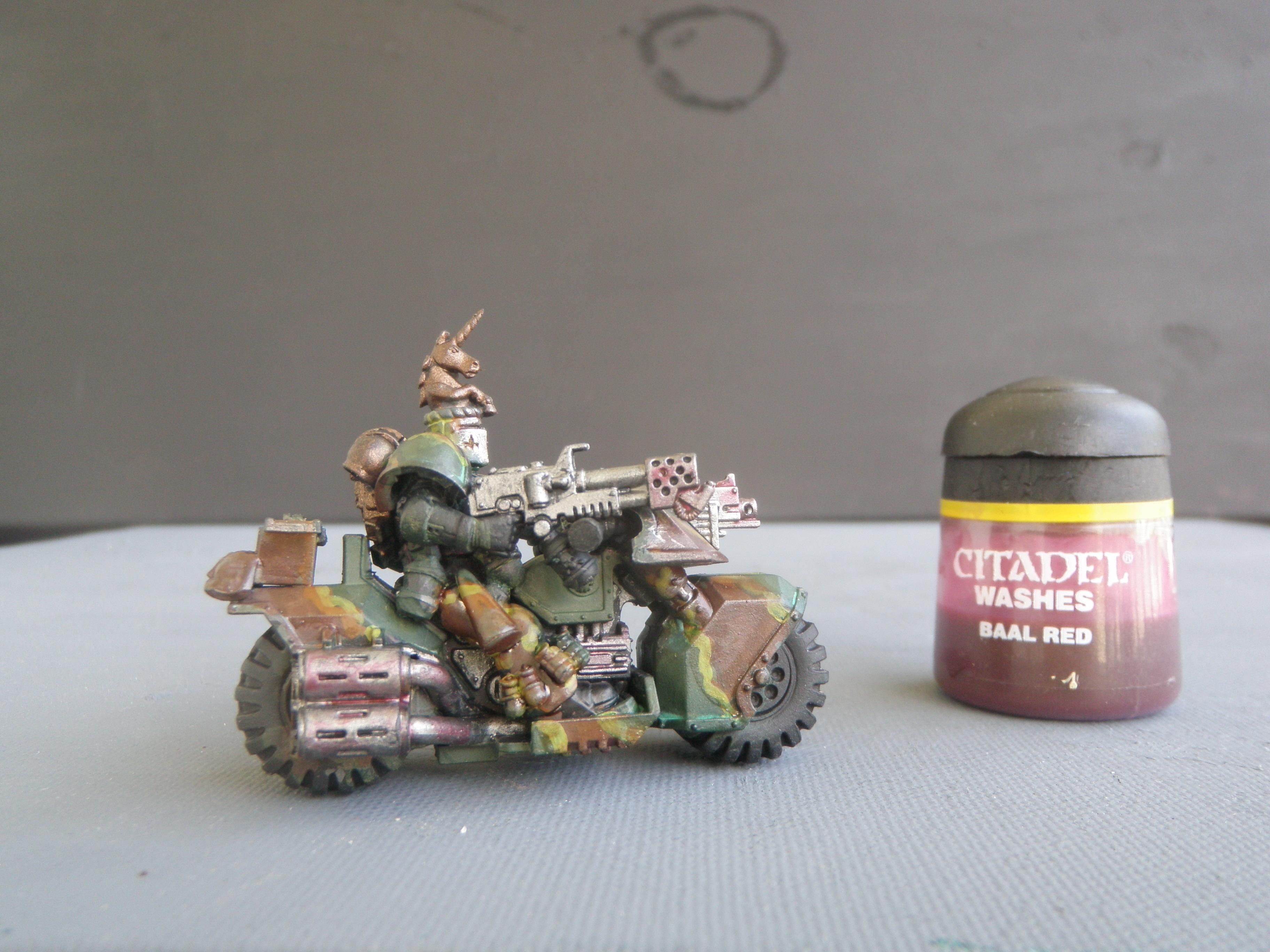 Bike, Camouflage, Space Marines