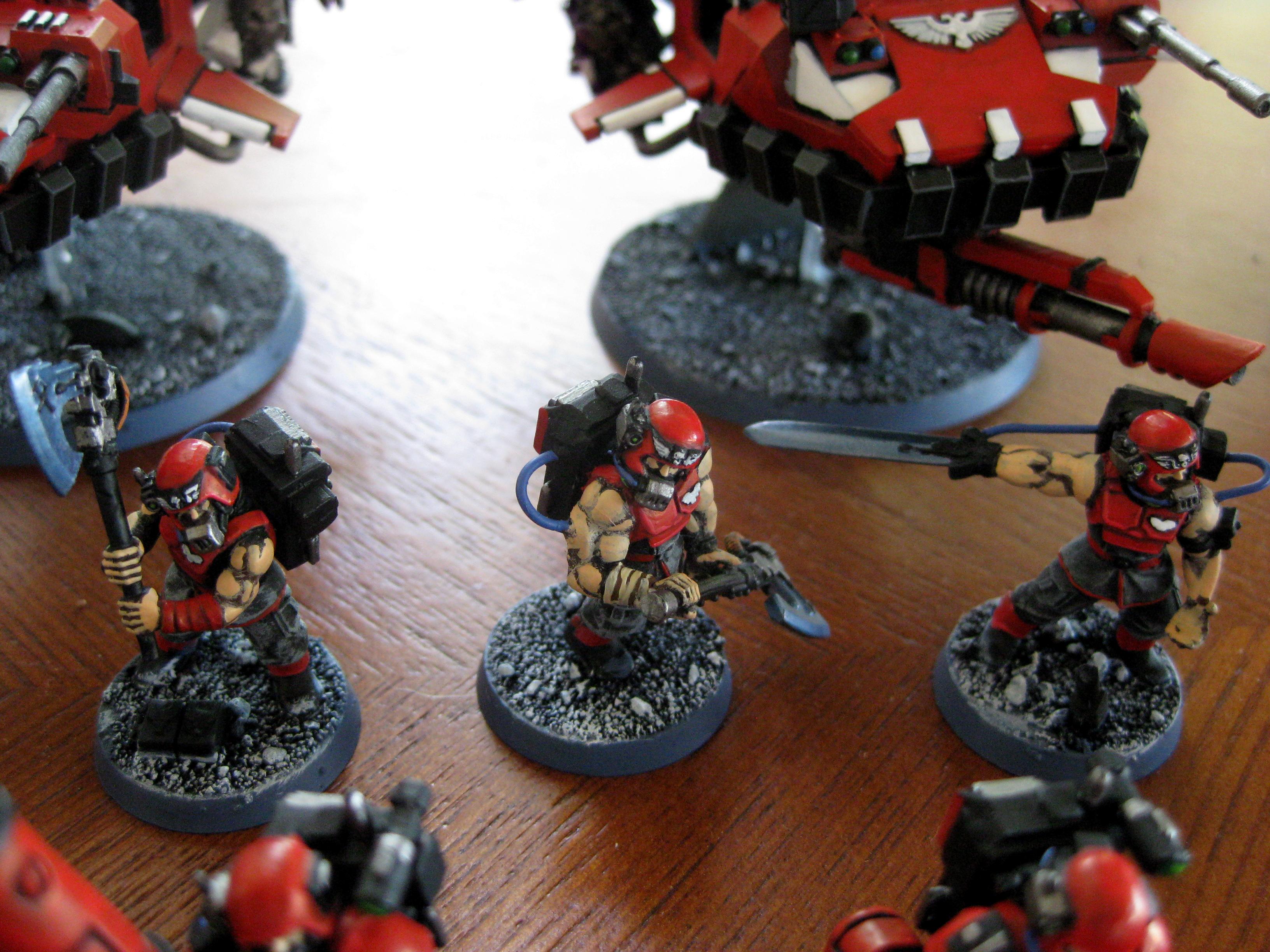 Adeptus Mechanicus, Conversion, Daemons, Imperial Guard, Tau