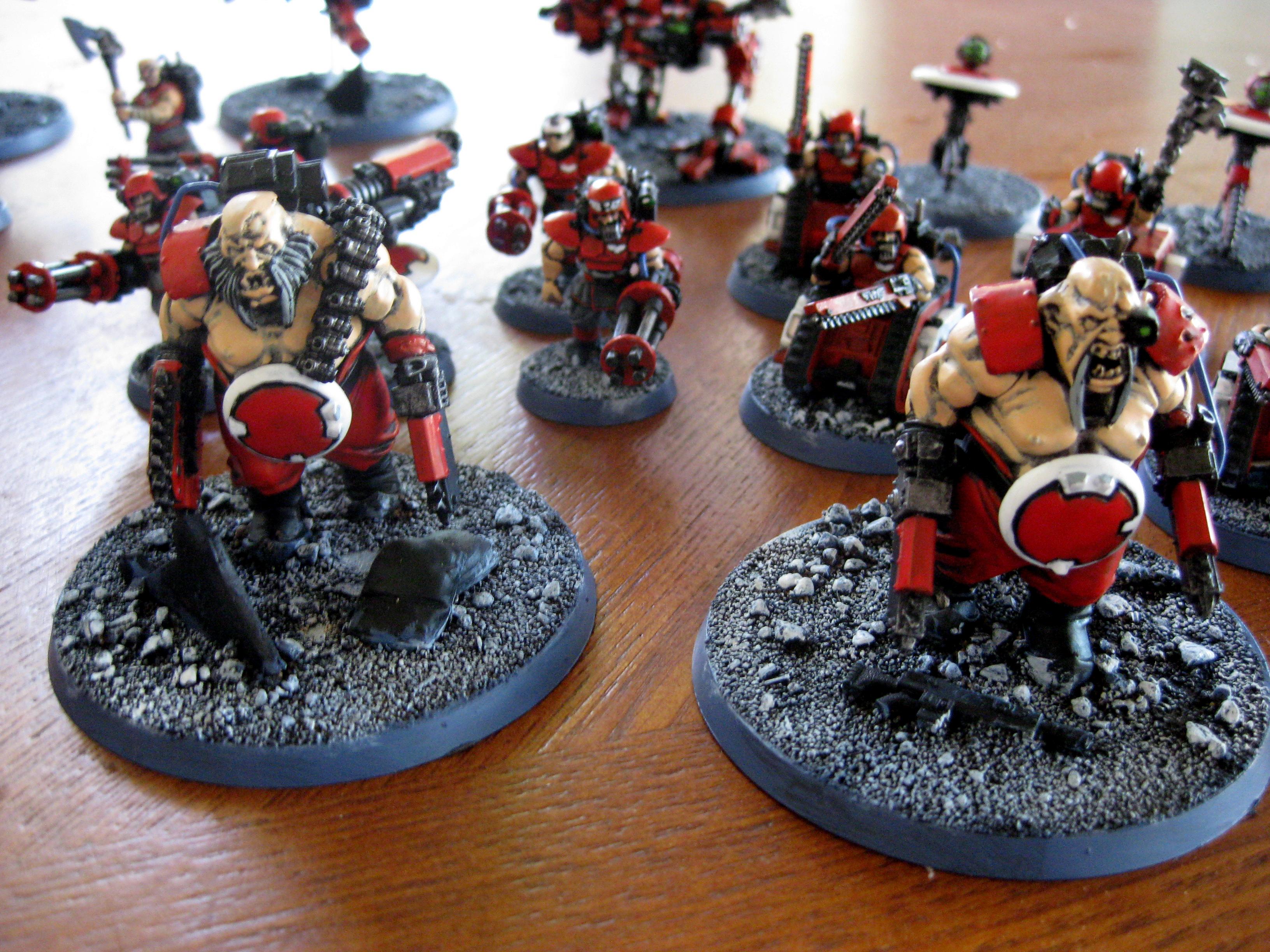 Adeptus Mechanicus, Conversion, Daemons, Imperial Guard, Ogres, Ogryns, Tau