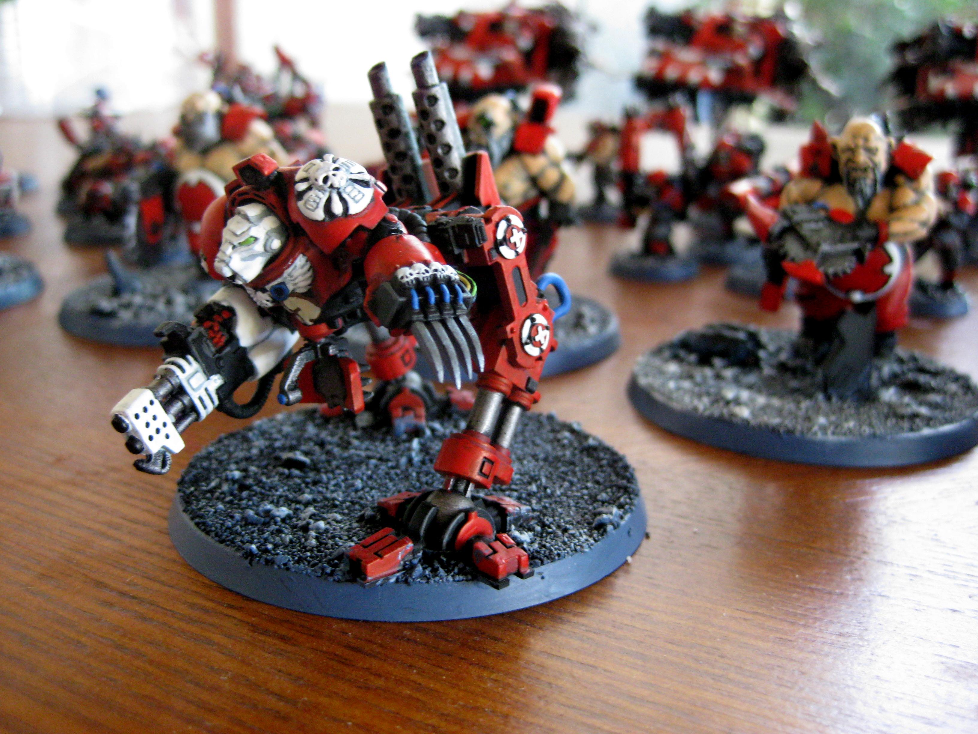 Adeptus Mechanicus, Conversion, Cyborg, Daemon Prince, Daemons, Imperial Guard, Tau, Terminator Armor