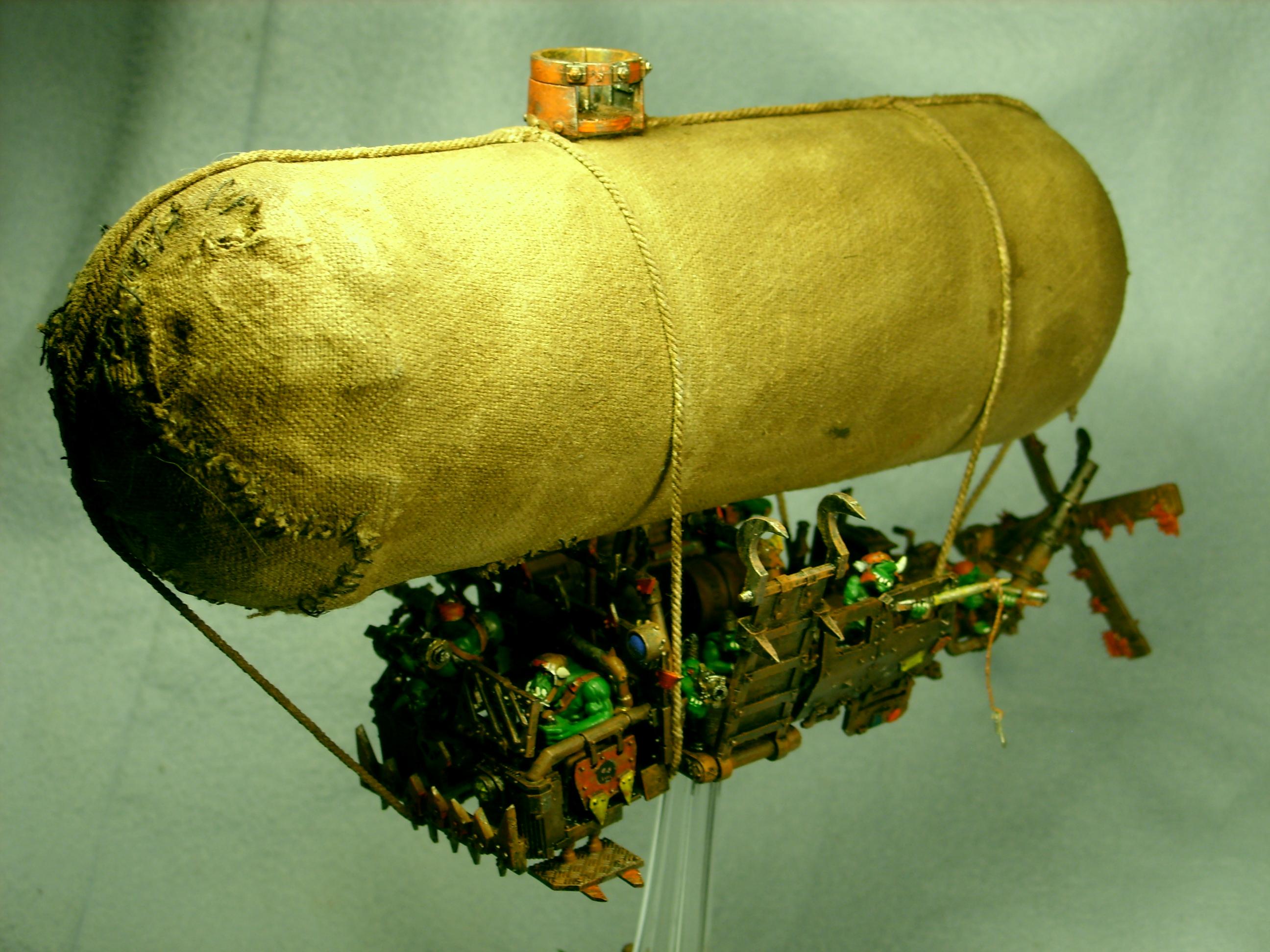 Airship, Blimp, Flying, Orcs, Orks