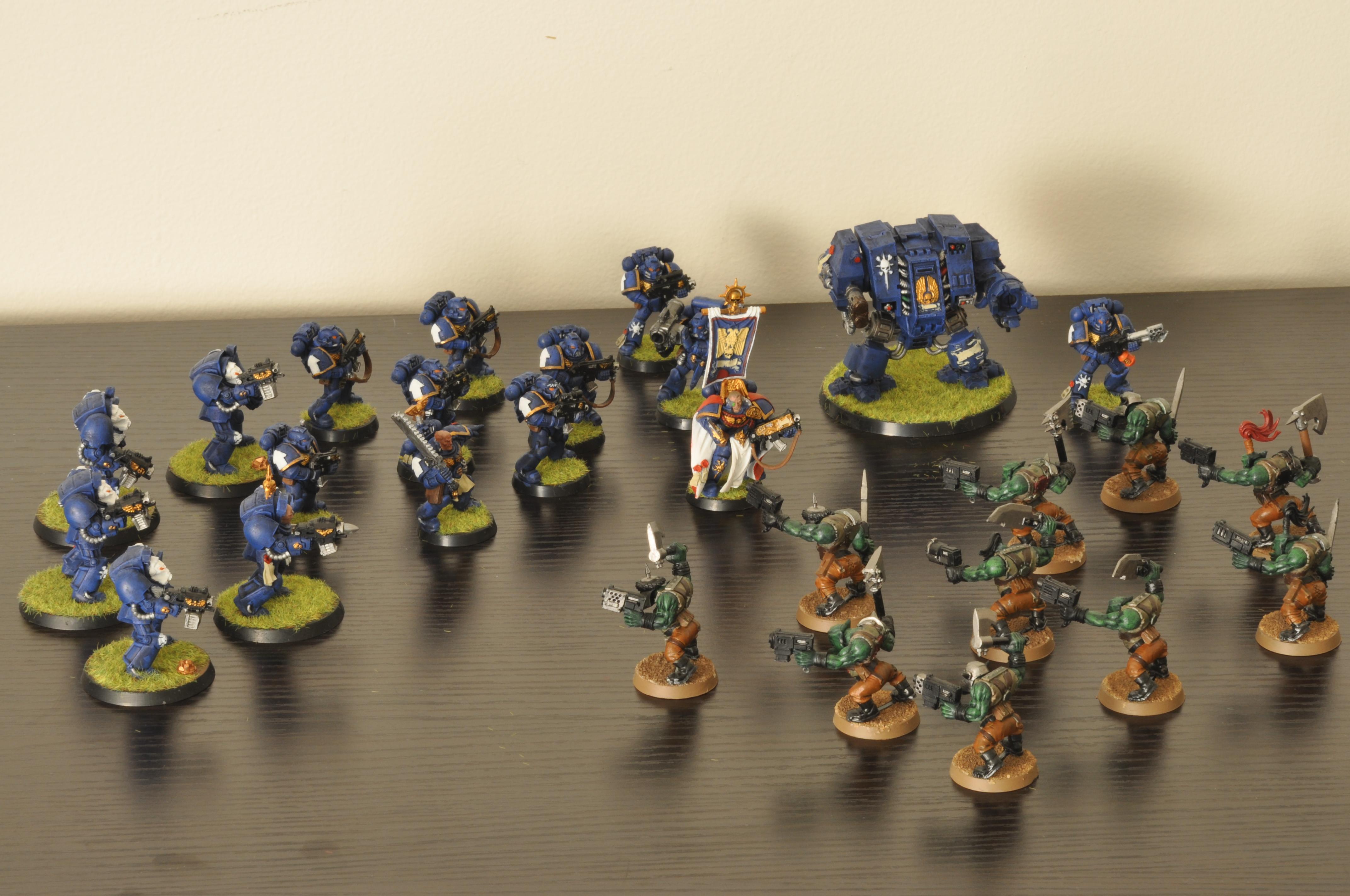 Orks, Space Marines, So Happy Together!