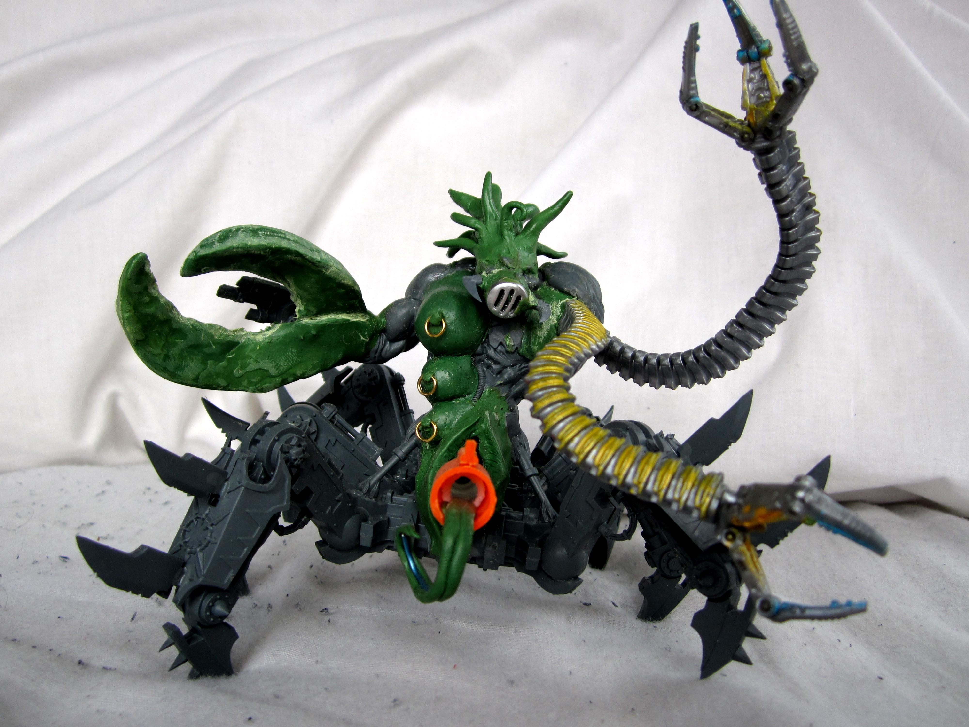 Chaos Daemons, Conversion, Greenstuff, Slaanesh, Soul Grinder, Warhammer 40,000, Work In Progress