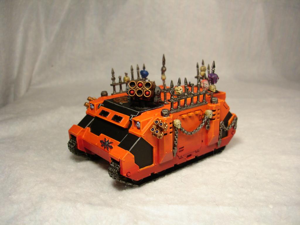 Berserkers, Chaos, Pyre, Rhino, Space Marines