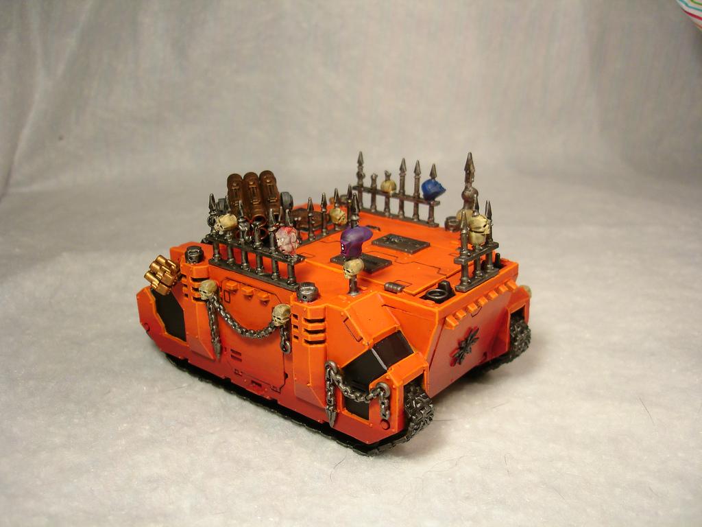 Berserkers, Chaos, Pyre, Rhino, Space Marines