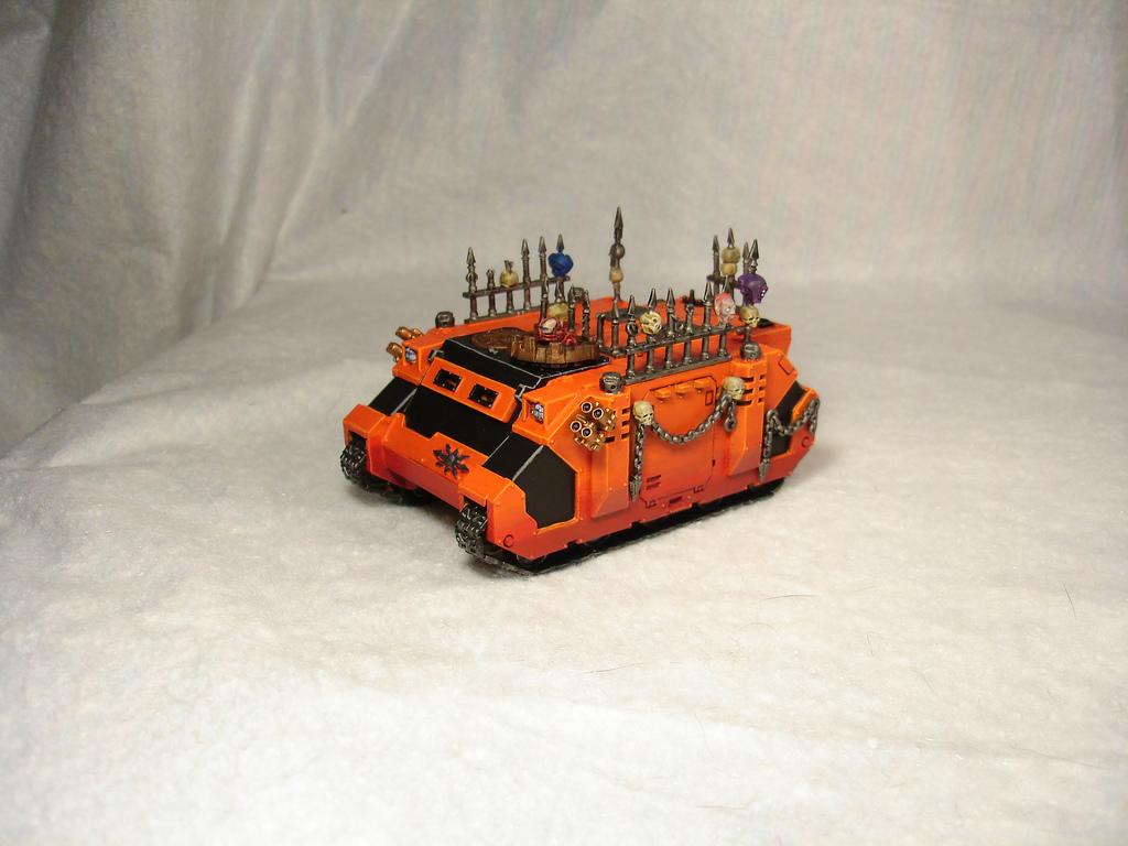 Berserkers, Chaos, Pyre, Rhino, Space Marines