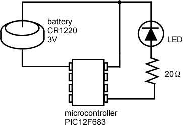 LED slow-blinking circuit
