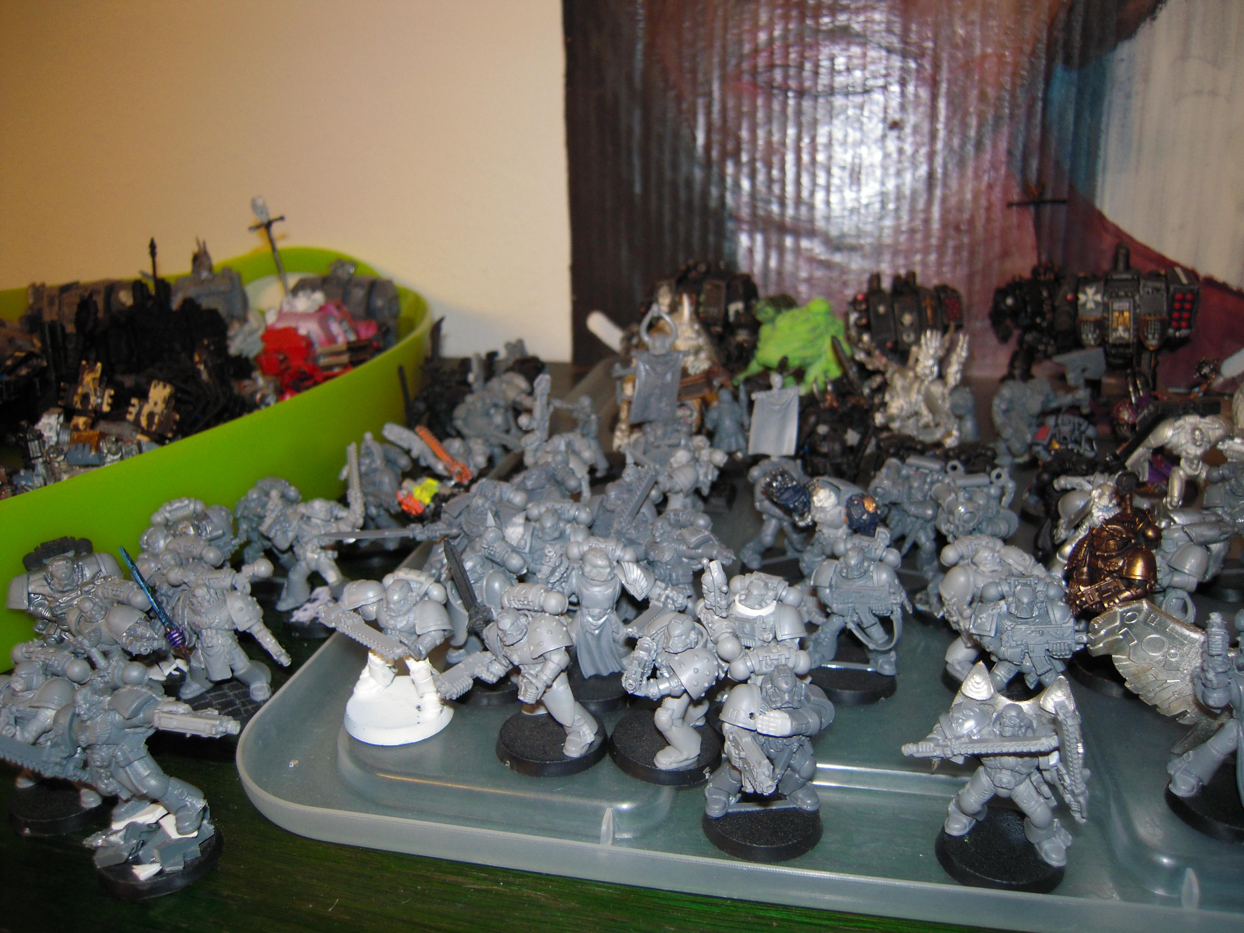 Blood, Chaos, Chaos Space Marines, Conversion, Dreadnought, Inquisitor, Scratch Build, Space Marines, Work In Progress, Working Place