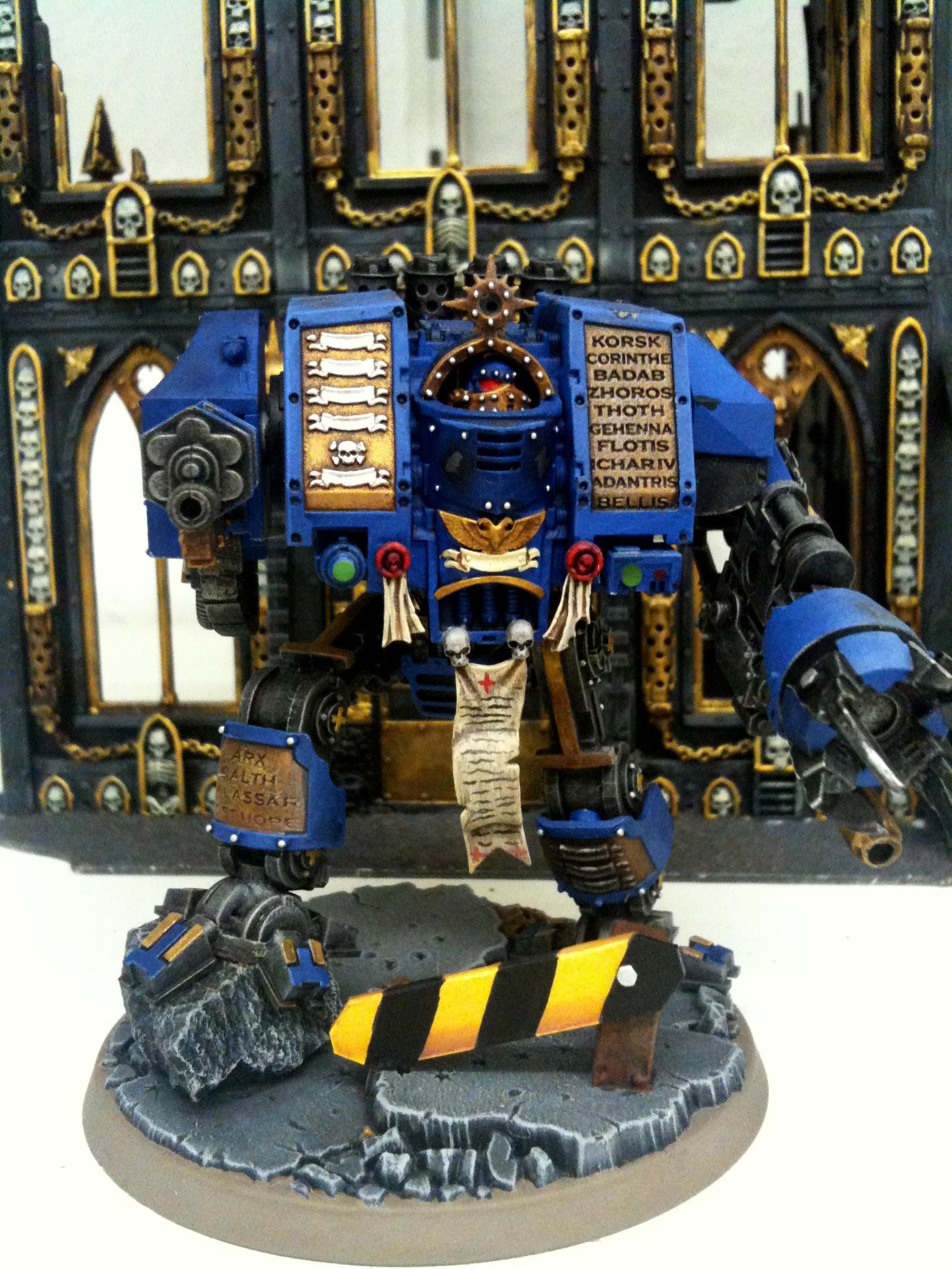 Cities Of Death, Conversion, Cybot, Dreadnought, Heroic, Space Marines, Ultramarines, Venerable Dreadnaught